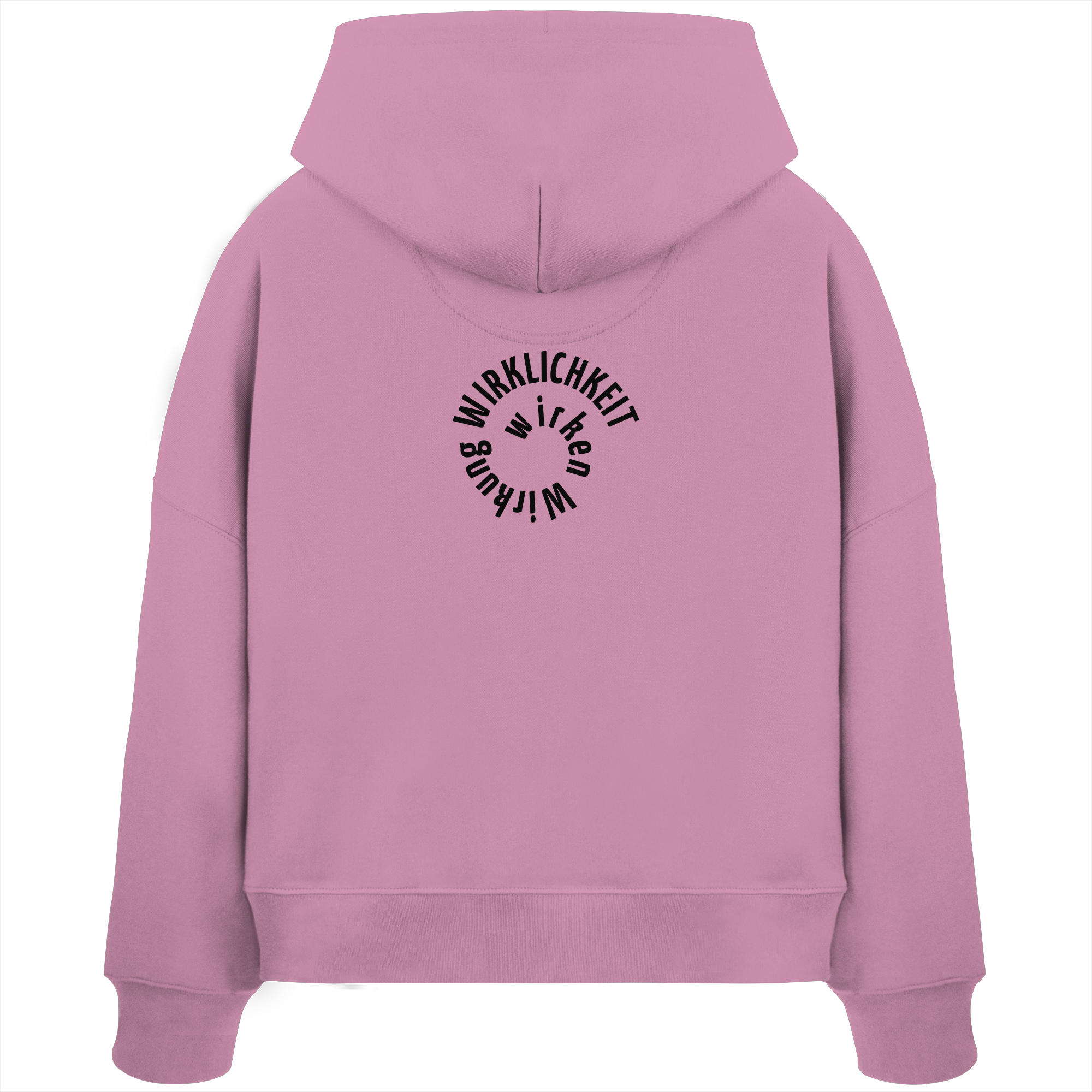 BLACK BACK - Womens Boxcut Hoodie