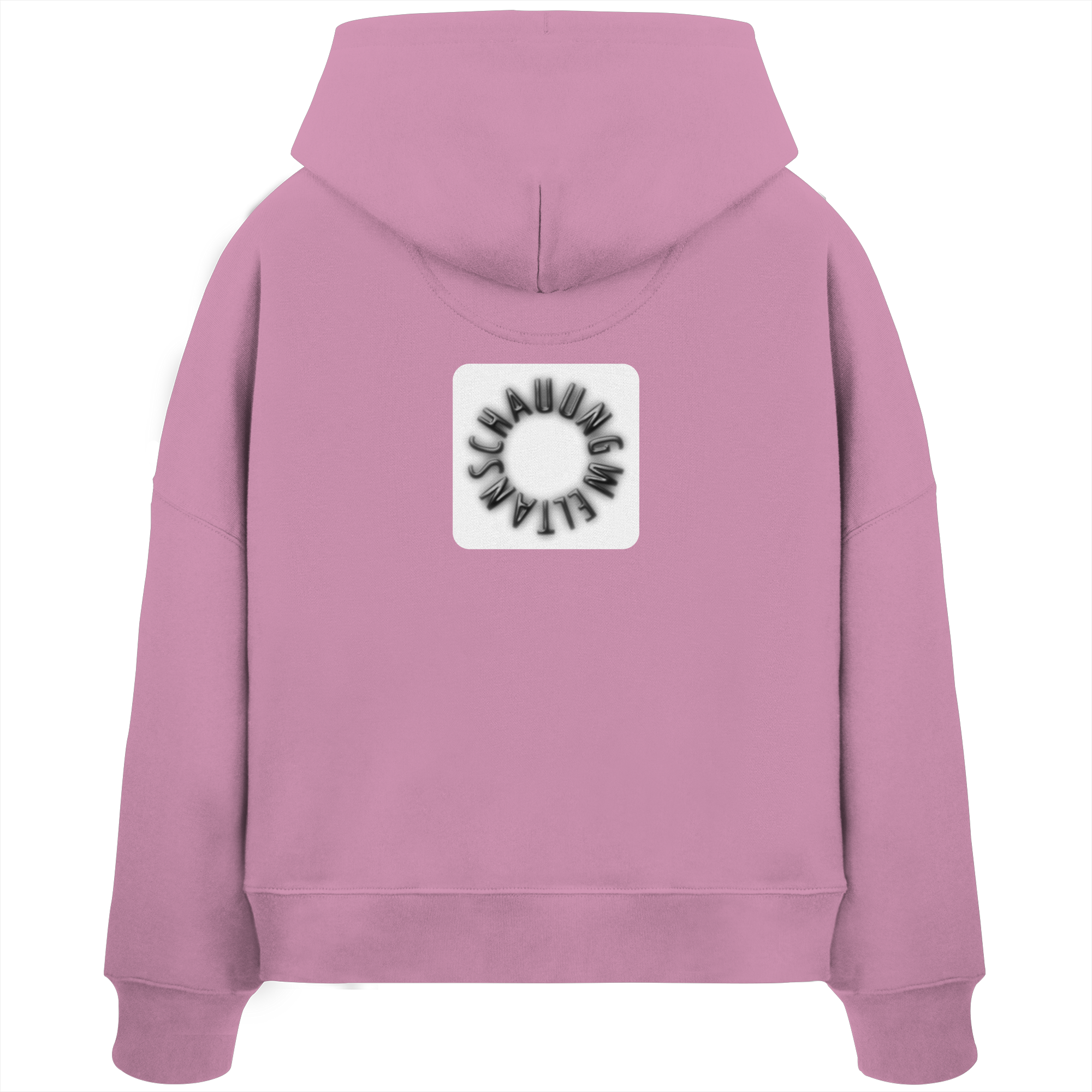 BLACK BACK (K5) - Womens Organic Boxcut Hoodie