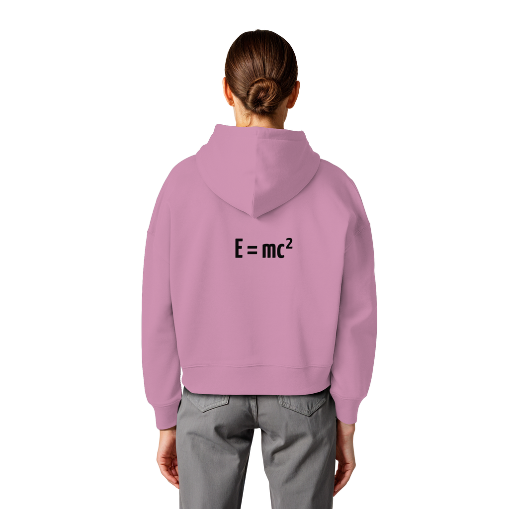 BLACK BACK (K3) - Womens Organic Boxcut Hoodie
