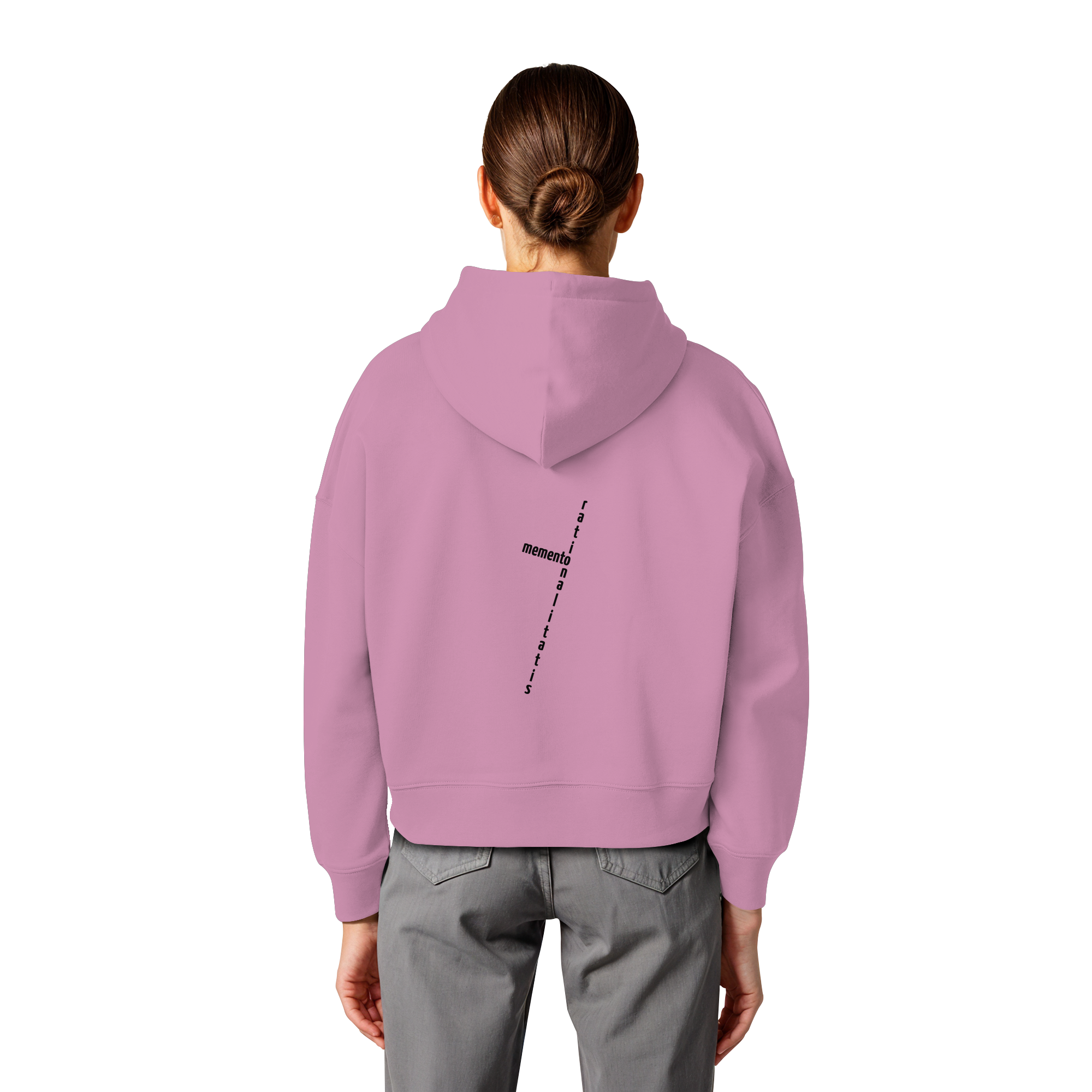 BLACK BACK (K2) - Womens Organic Boxcut Hoodie