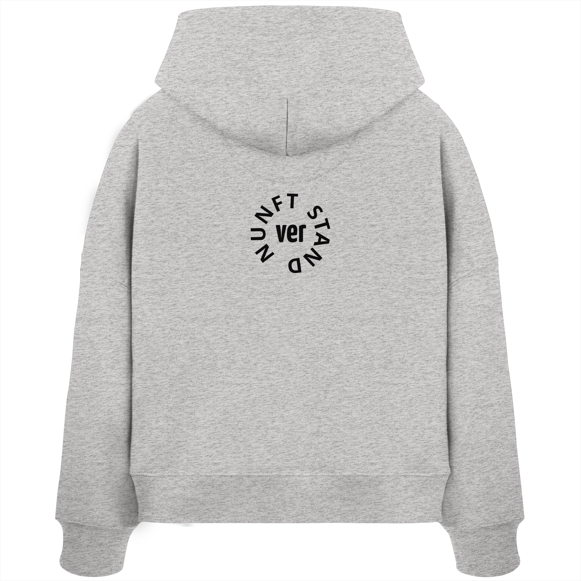 BLACK BACK (K4) - Womens Organic Boxcut Hoodie