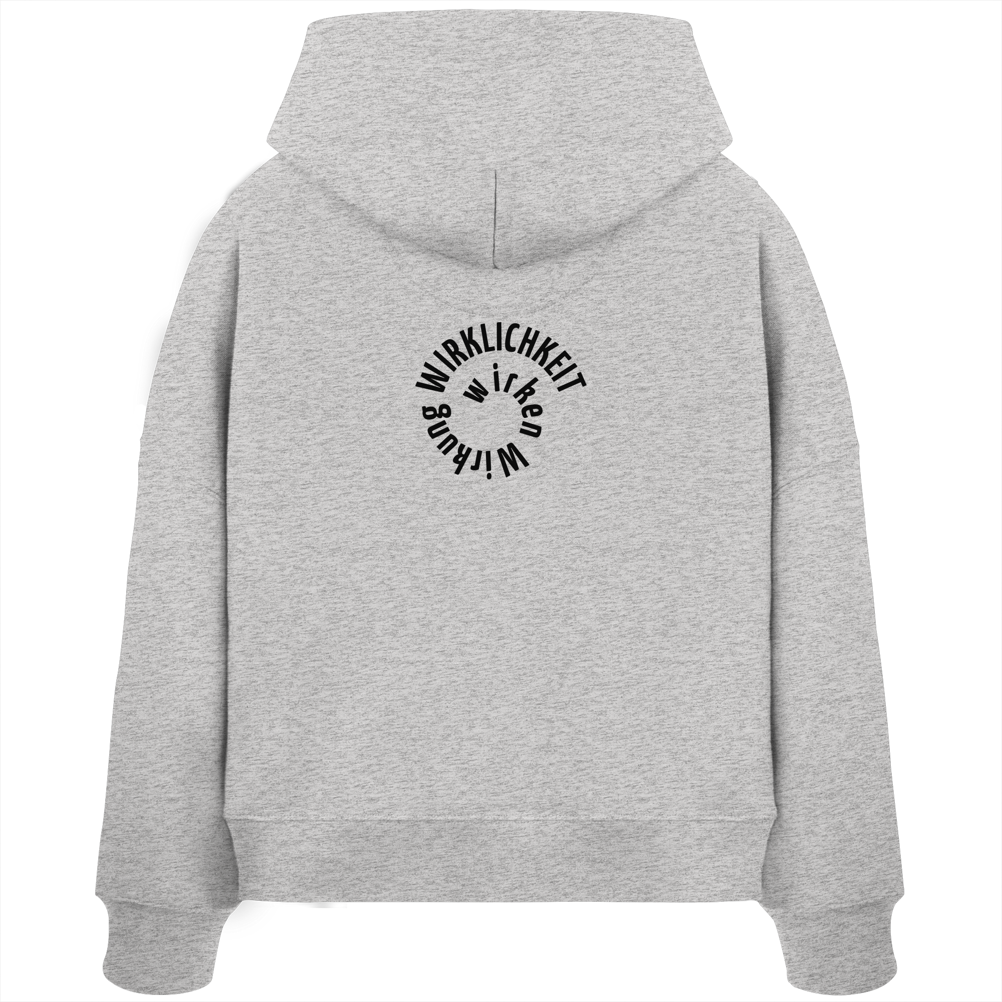 BLACK BACK - Womens Boxcut Hoodie