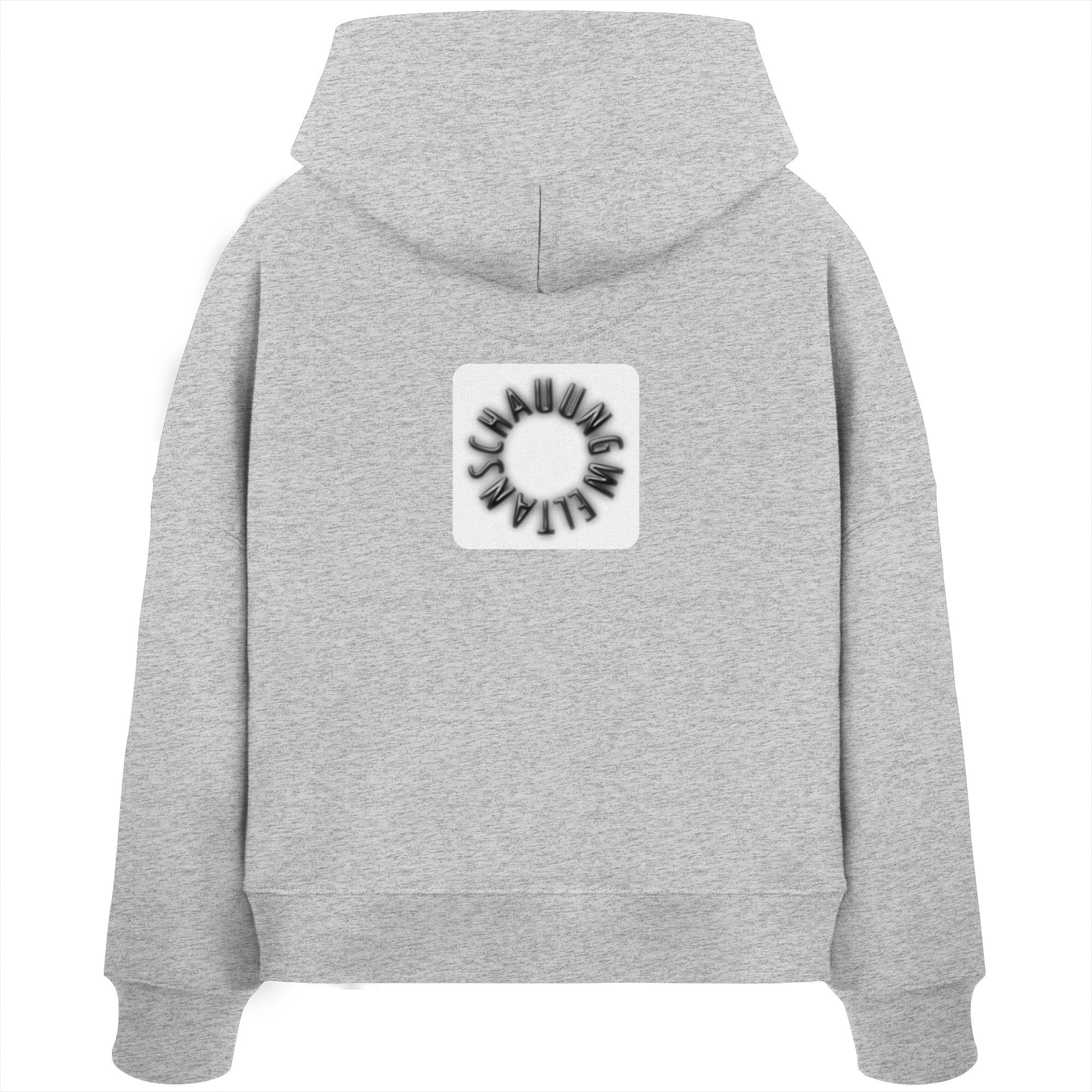 BLACK BACK (K5) - Womens Organic Boxcut Hoodie