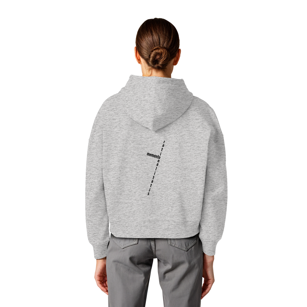 BLACK BACK (K2) - Womens Organic Boxcut Hoodie