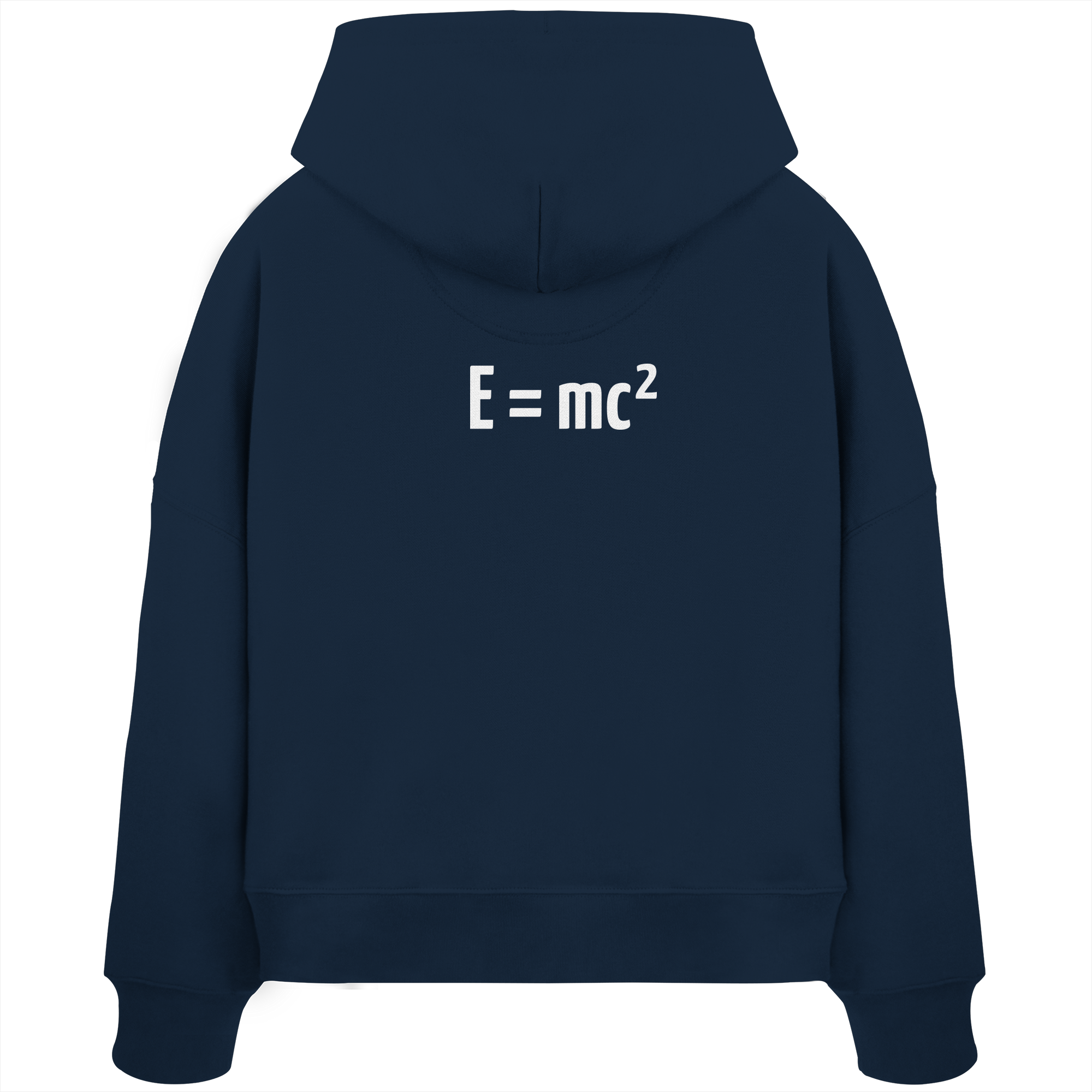 WHITE BACK (K3) - Womens Organic Boxcut Hoodie