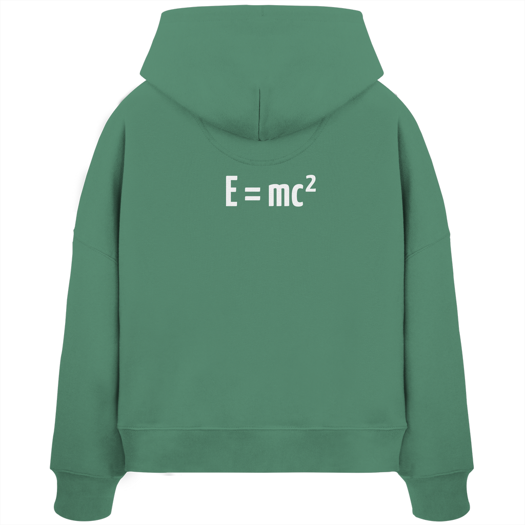 WHITE BACK (K3) - Womens Organic Boxcut Hoodie