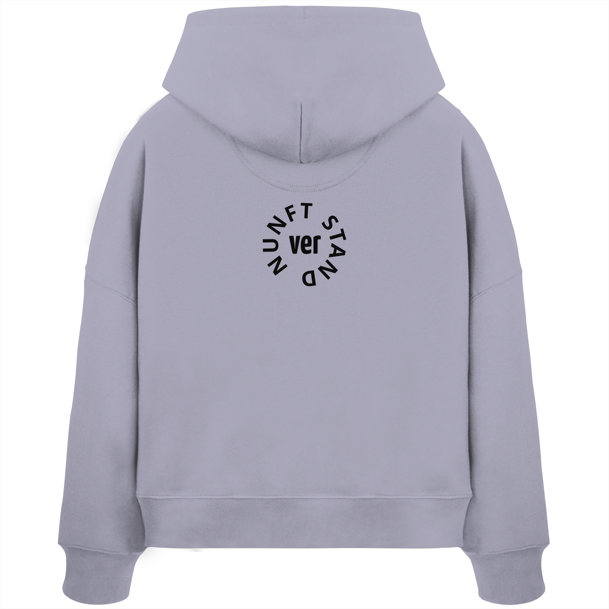 BLACK BACK (K4) - Womens Organic Boxcut Hoodie