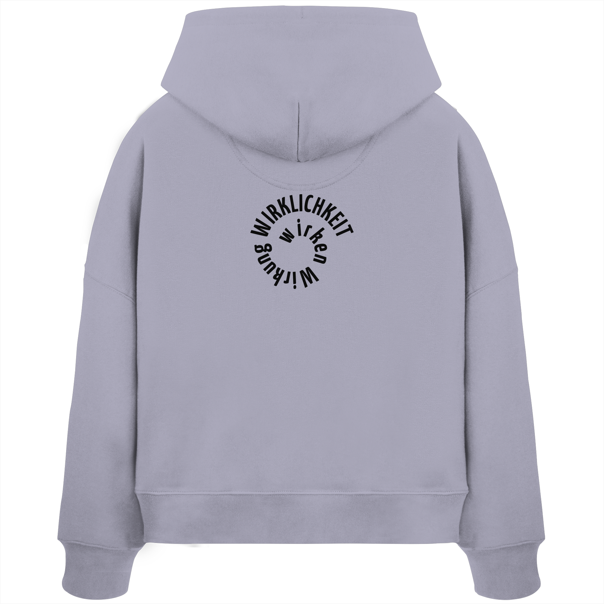 BLACK BACK - Womens Boxcut Hoodie