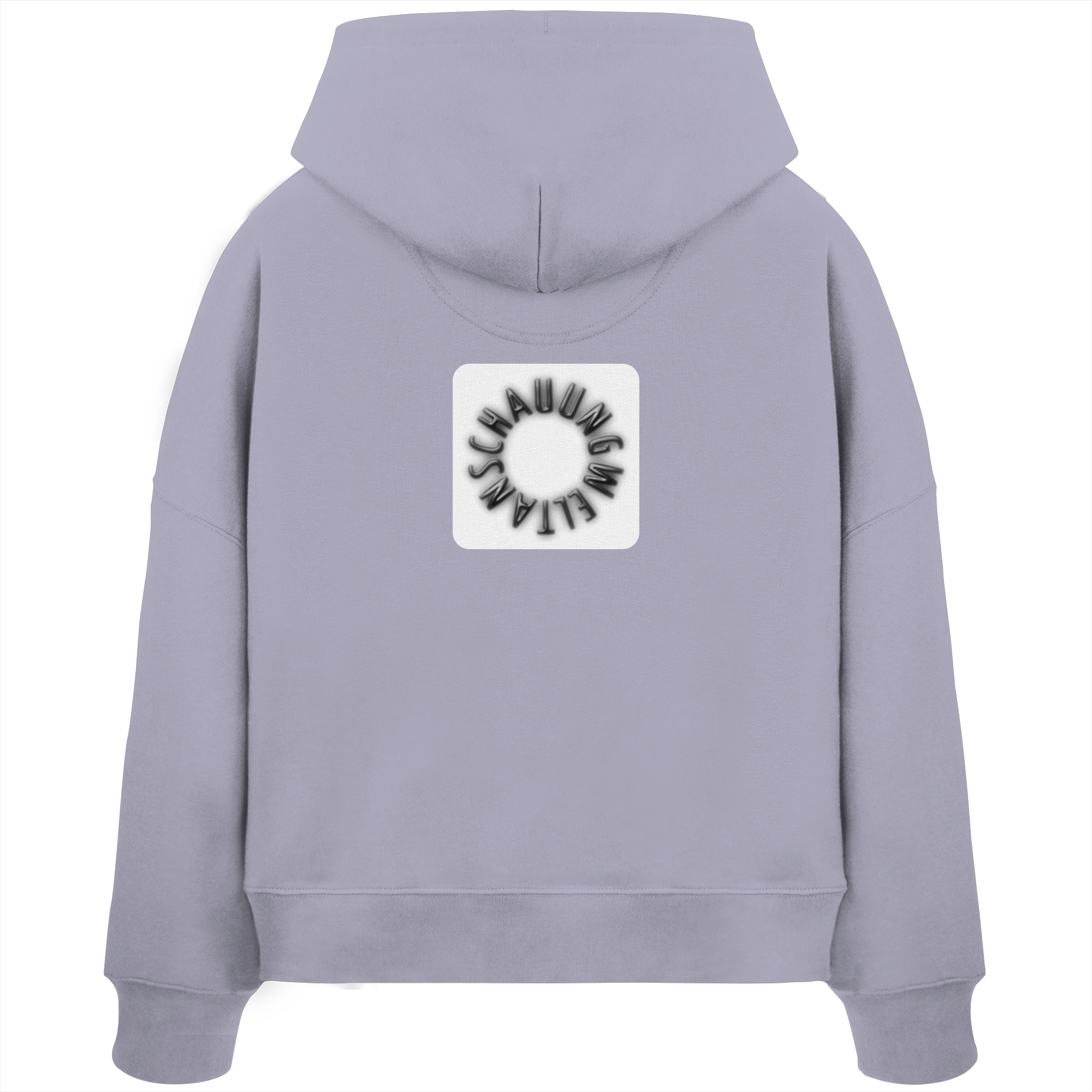 BLACK BACK (K5) - Womens Organic Boxcut Hoodie
