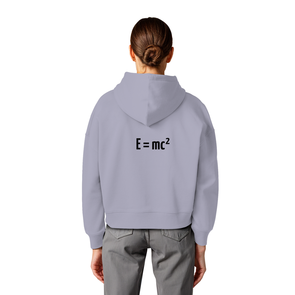 BLACK BACK (K3) - Womens Organic Boxcut Hoodie