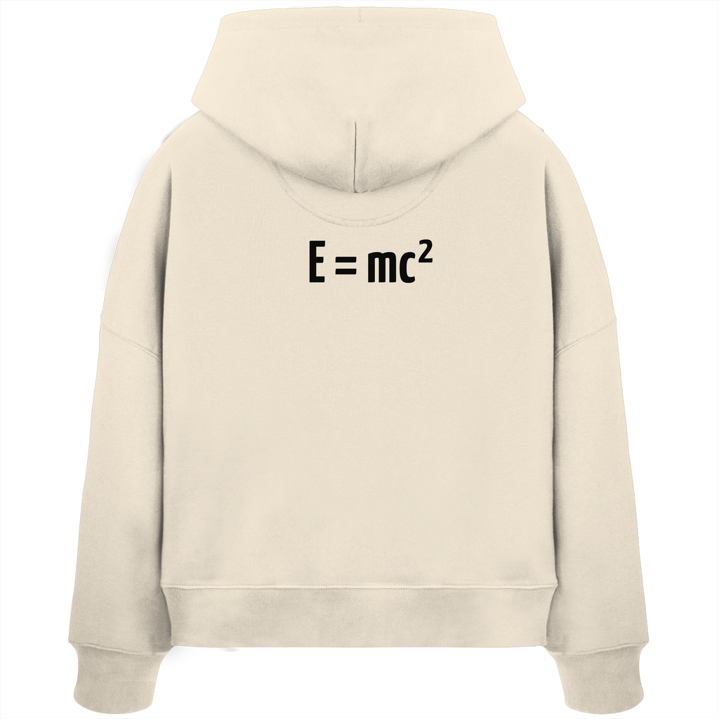 BLACK BACK (K3) - Womens Organic Boxcut Hoodie