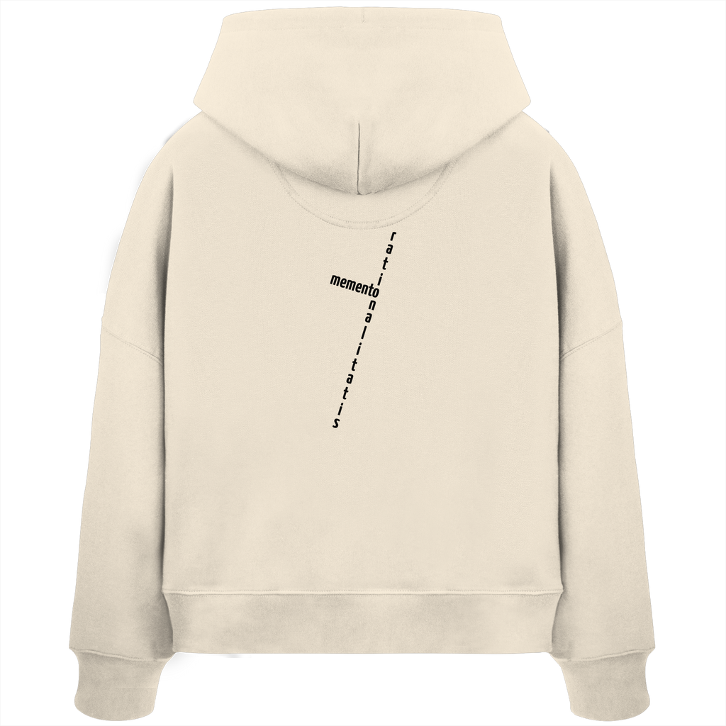 BLACK BACK (K2) - Womens Organic Boxcut Hoodie