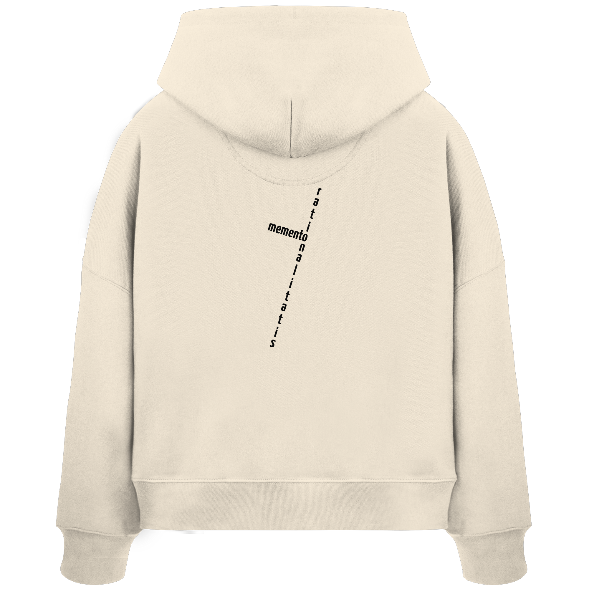 BLACK BACK (K2) - Womens Organic Boxcut Hoodie