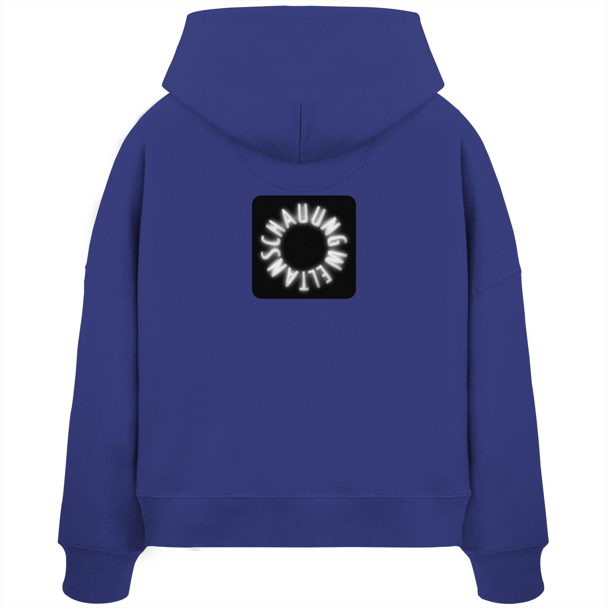 WHITE BACK (K5) - Womens Organic Boxcut Hoodie
