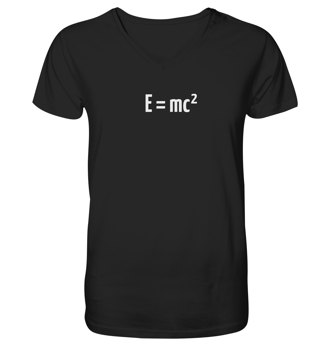 WHITE FRONT (K3) - Mens Organic V-Neck Shirt