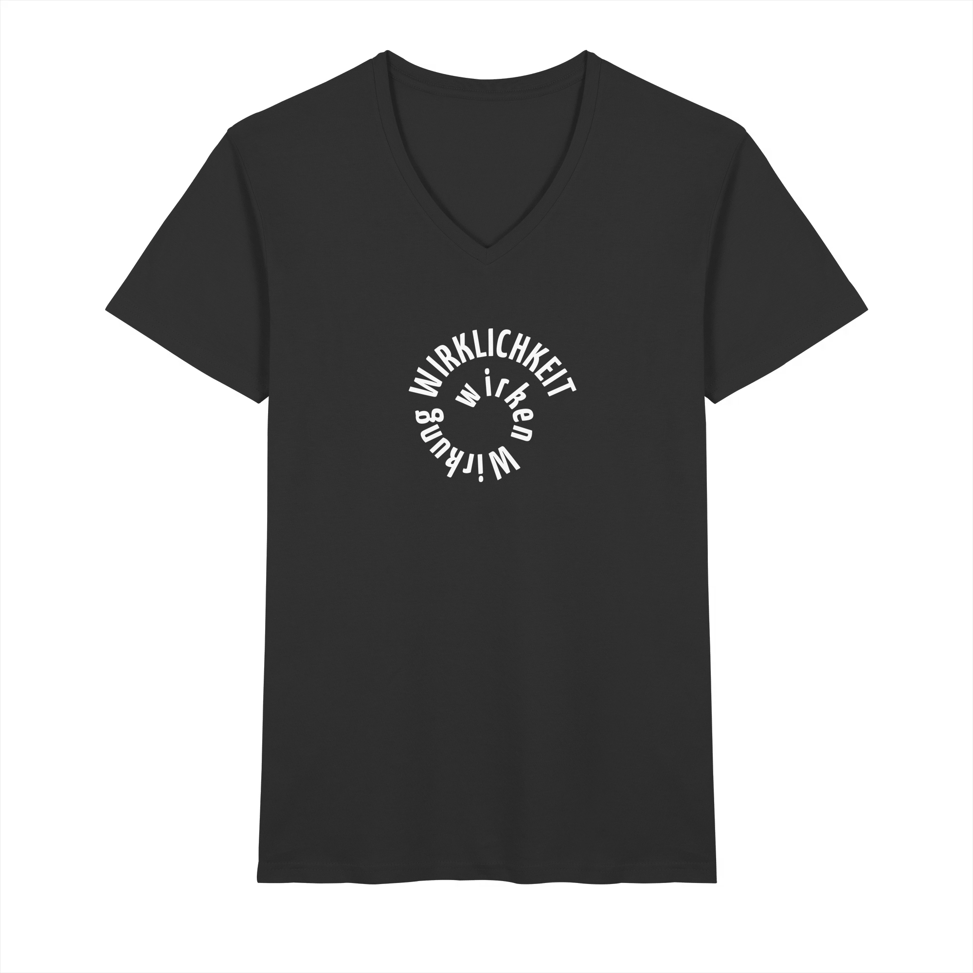 WHITE FRONT - Mens V-Neck Shirt