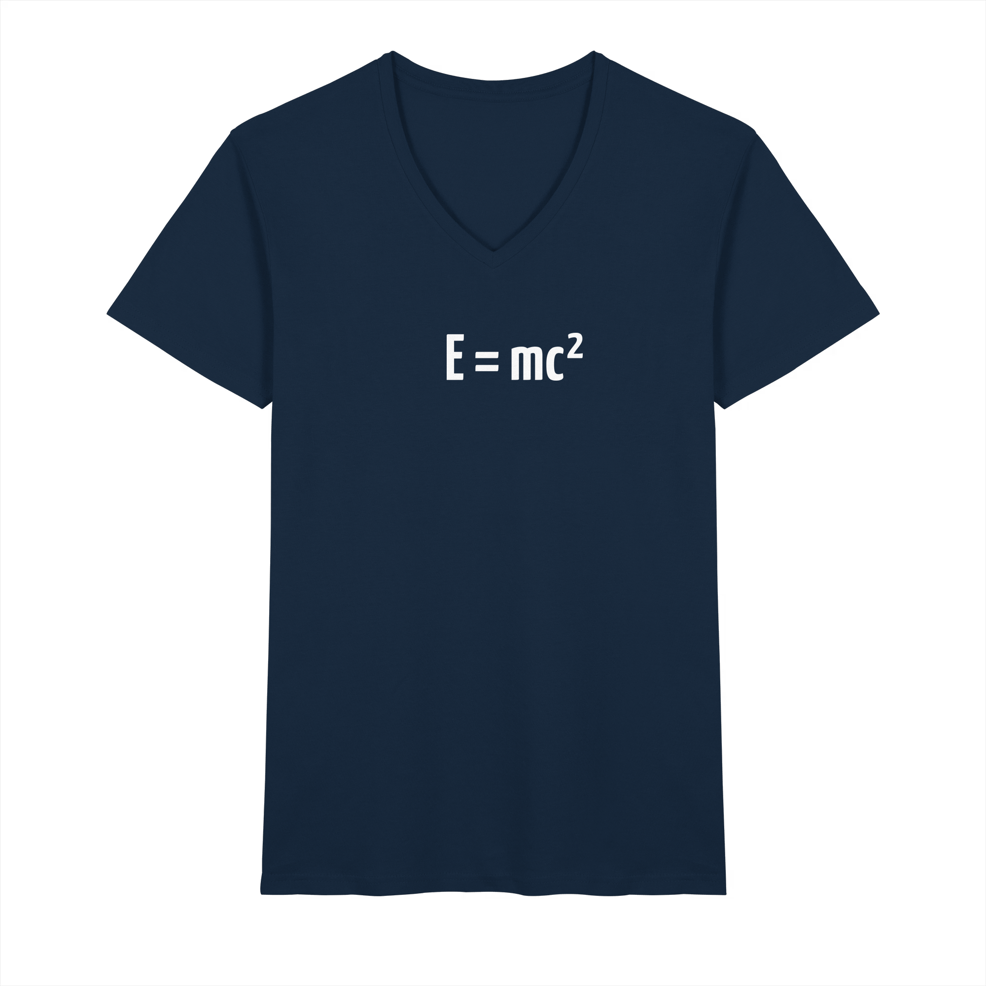 WHITE FRONT (K3) - Mens Organic V-Neck Shirt