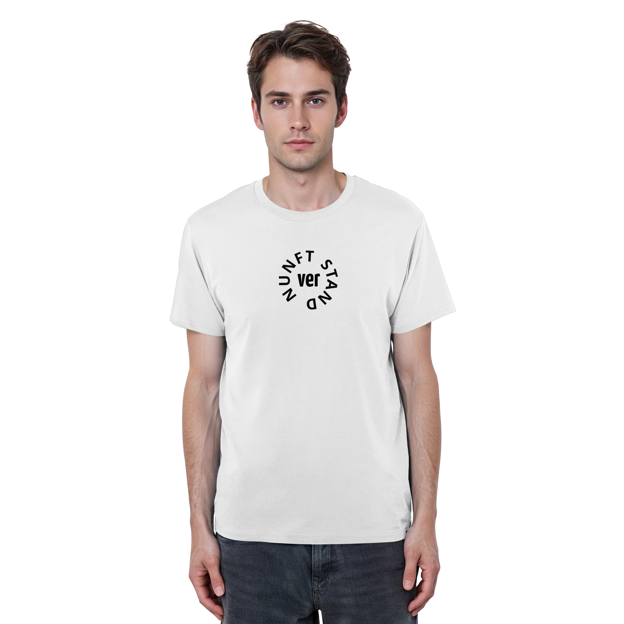 BLACK FRONT (K4) - Organic Basic Shirt
