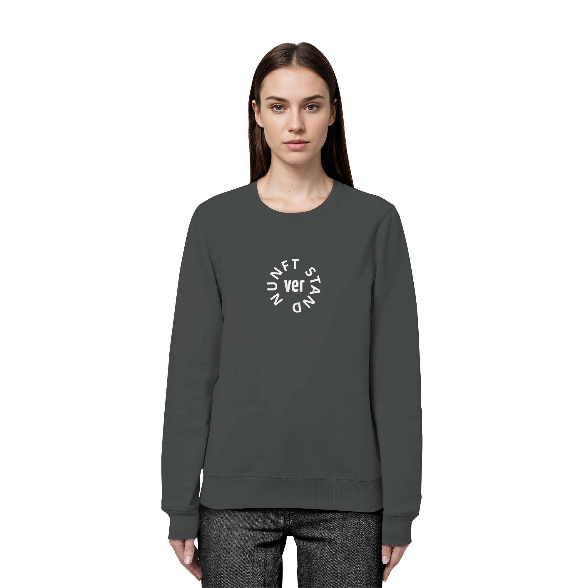 WHITE FRONT (K4) - Organic Basic Unisex Sweatshirt