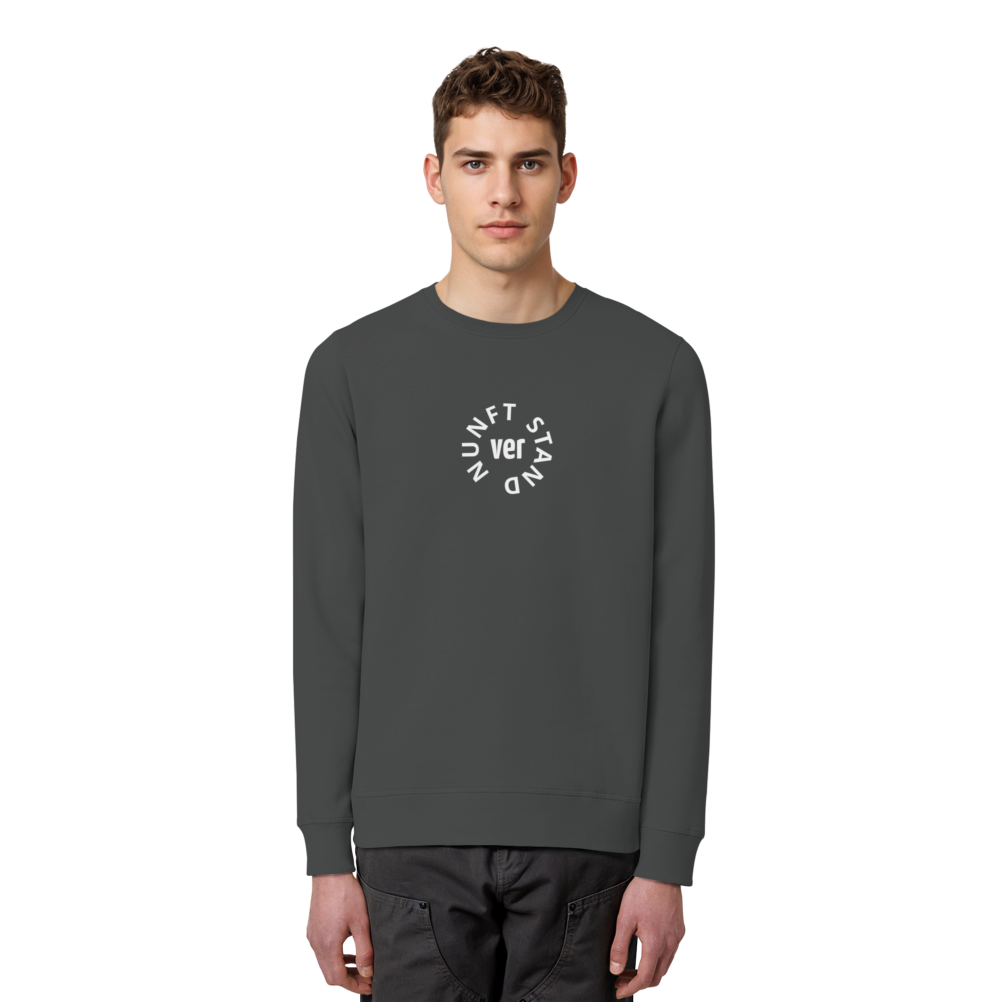 WHITE FRONT (K4) - Organic Basic Unisex Sweatshirt