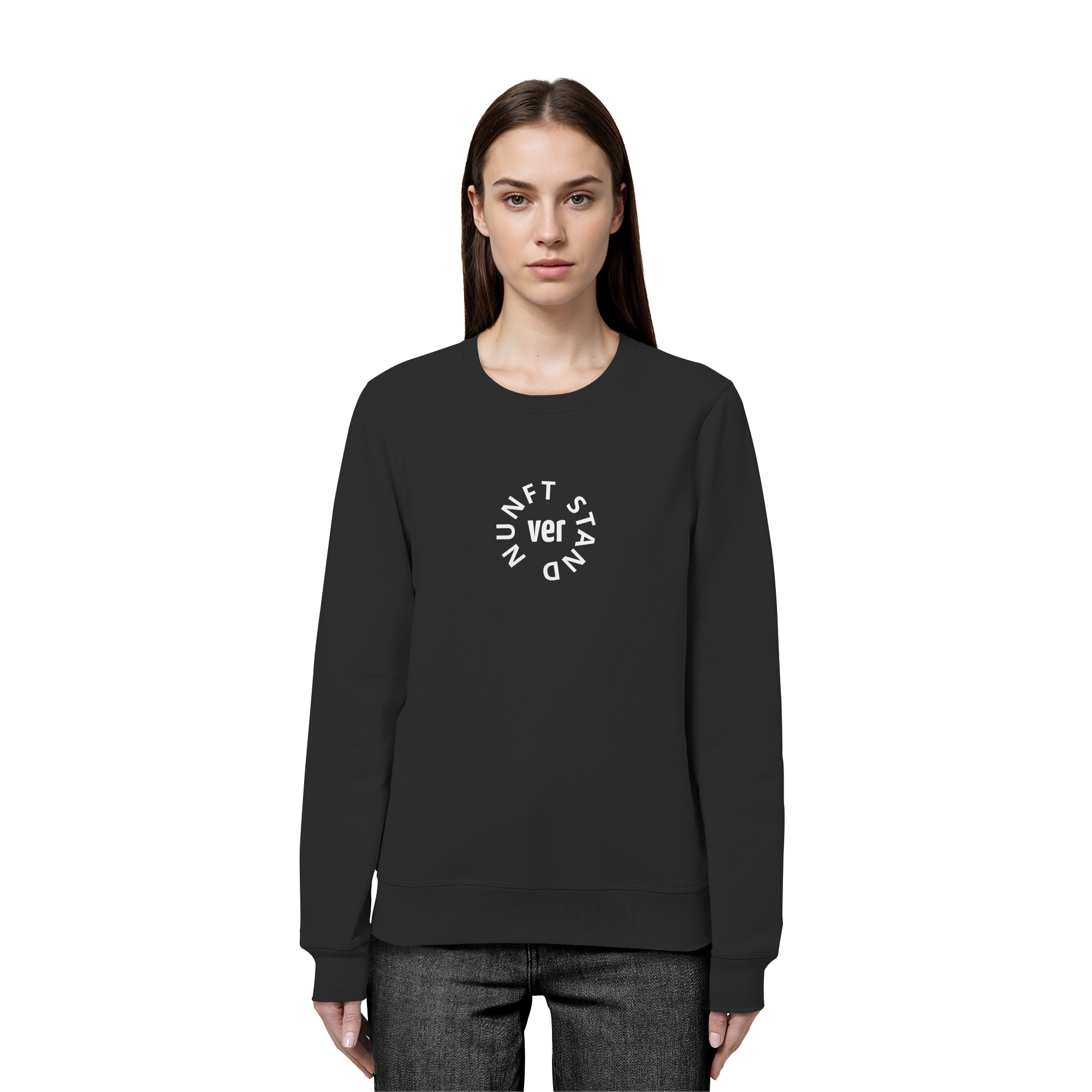 WHITE FRONT (K4) - Organic Basic Unisex Sweatshirt