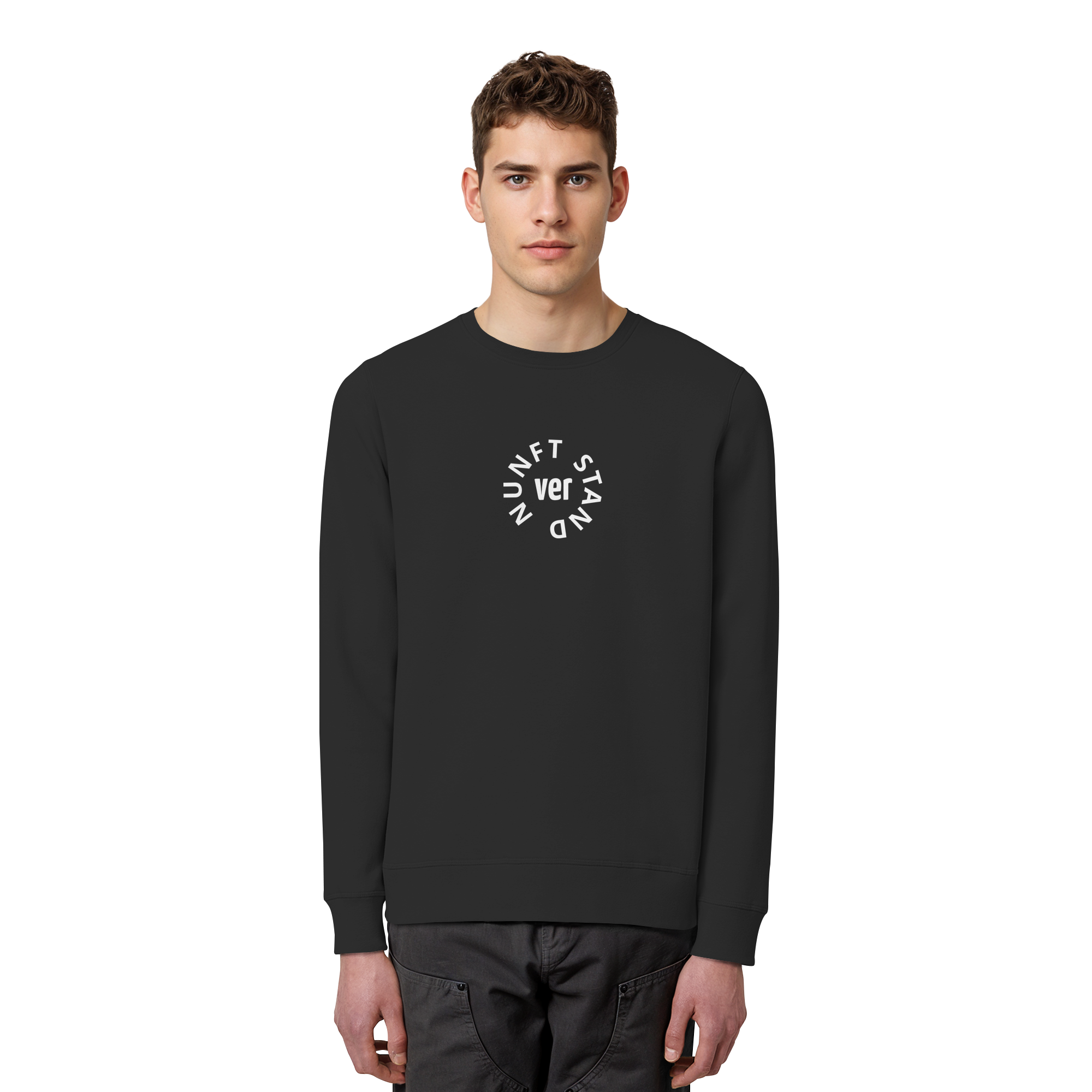 WHITE FRONT (K4) - Organic Basic Unisex Sweatshirt