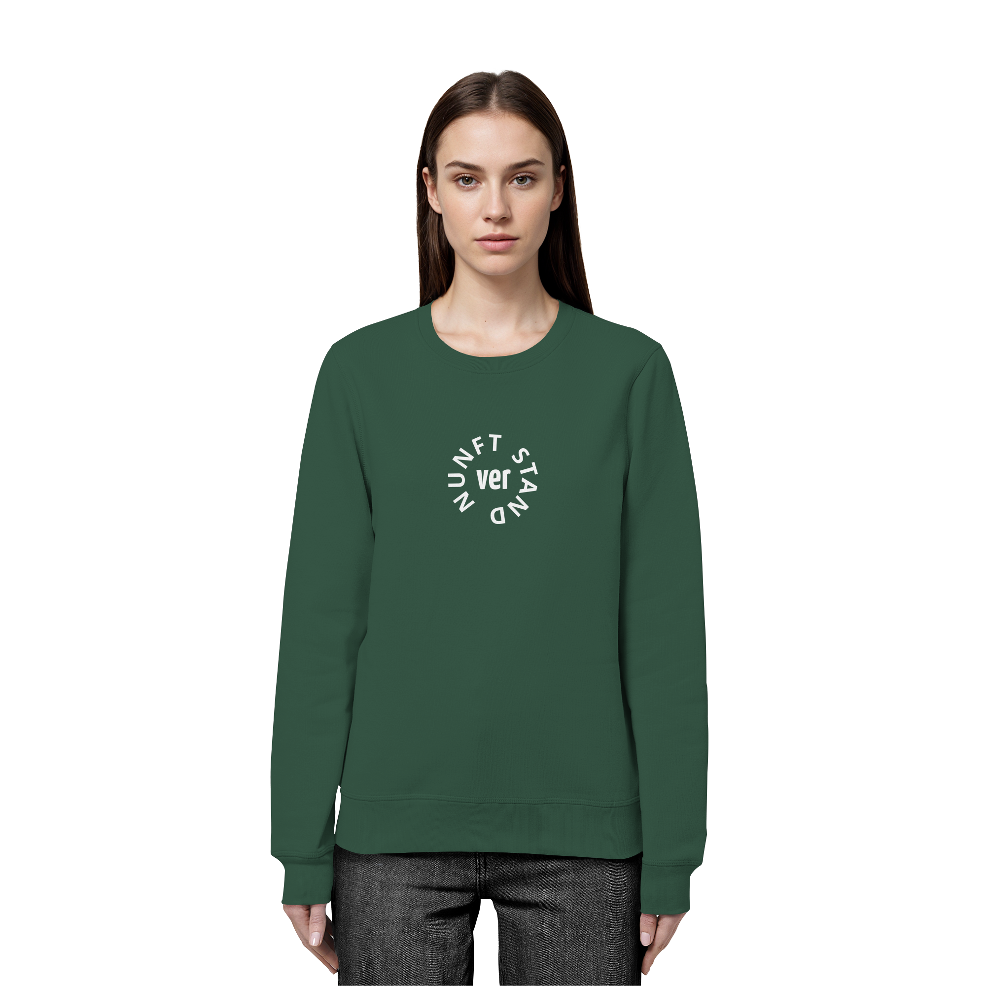 WHITE FRONT (K4) - Organic Basic Unisex Sweatshirt