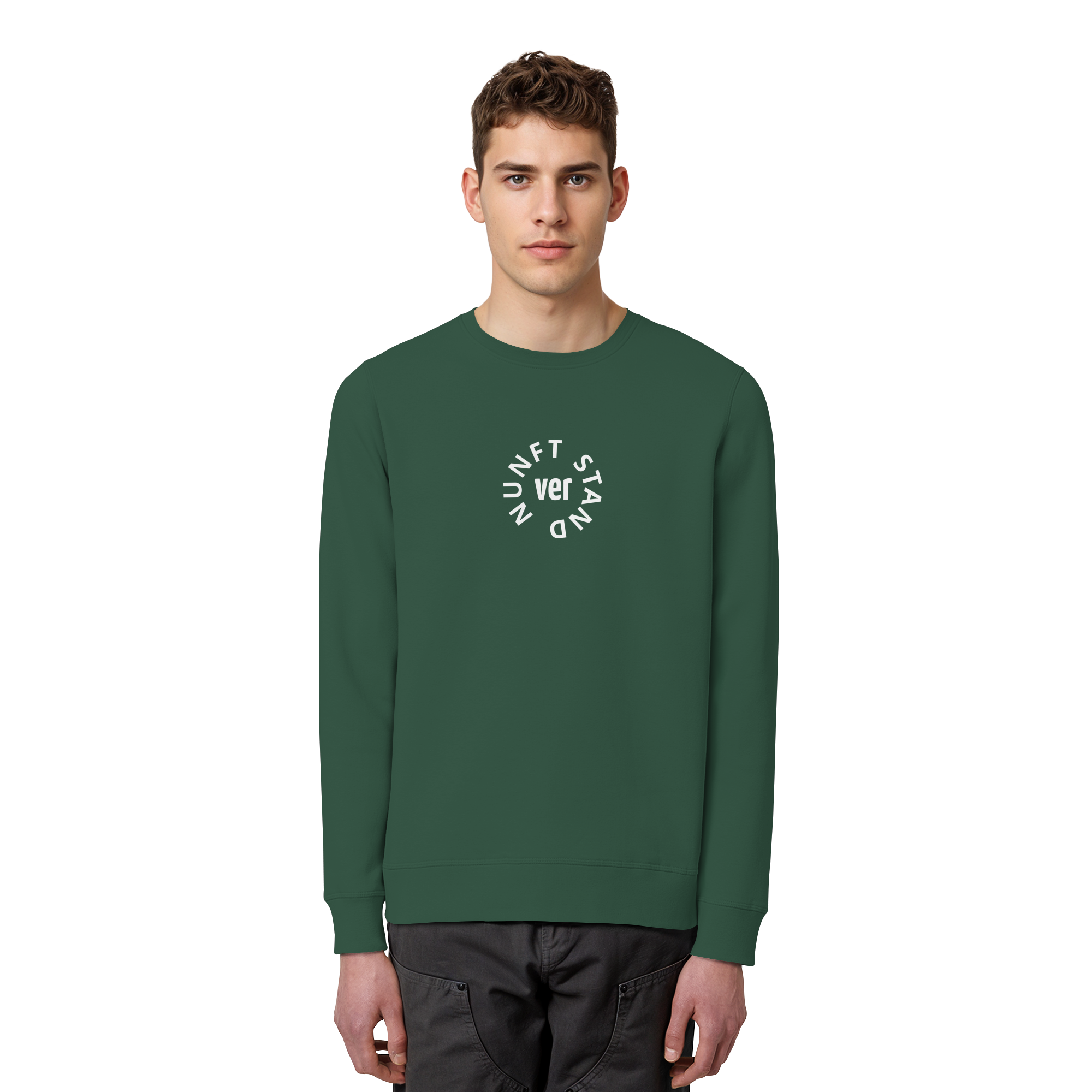WHITE FRONT (K4) - Organic Basic Unisex Sweatshirt
