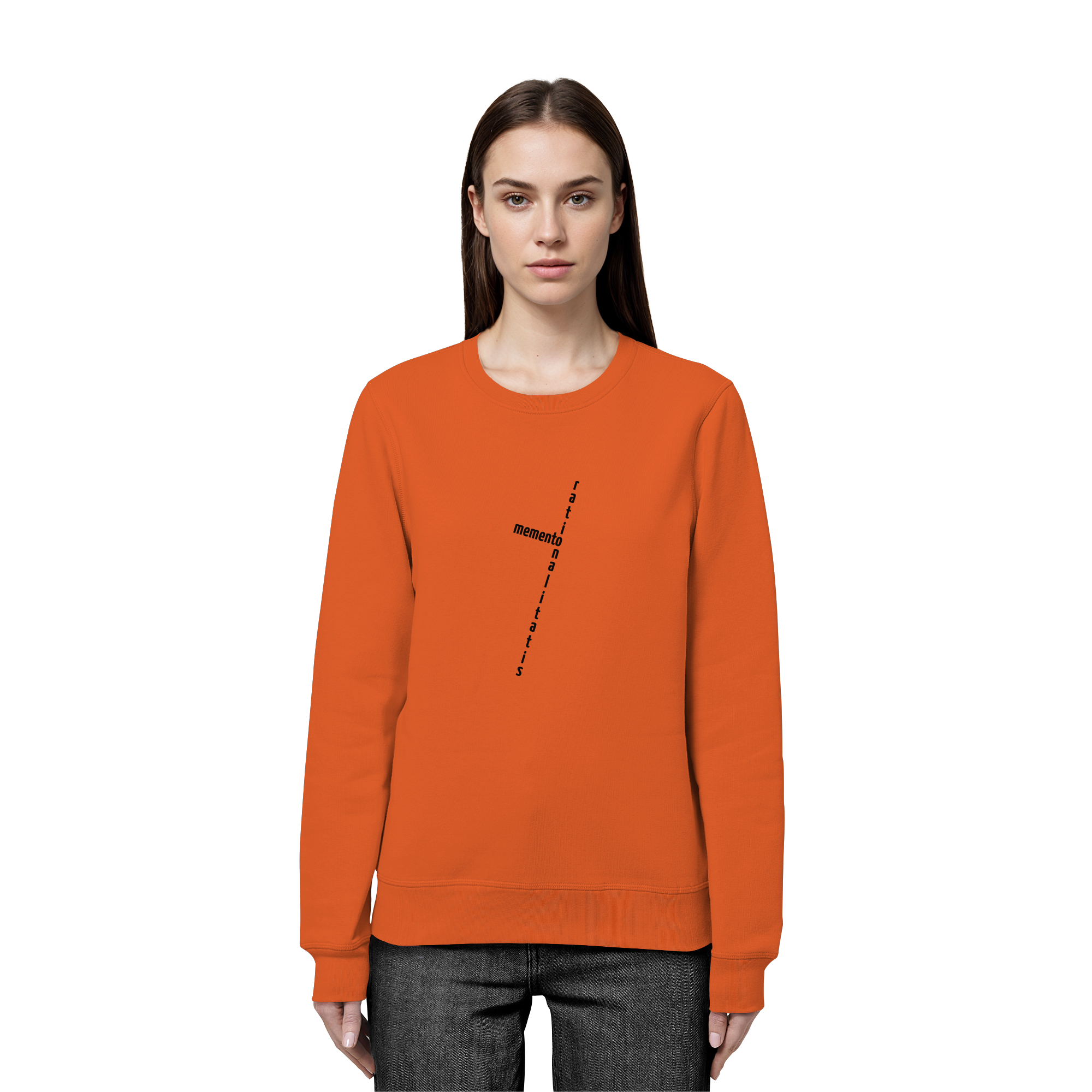 BLACK FRONT (K2) - Organic Basic Unisex Sweatshirt