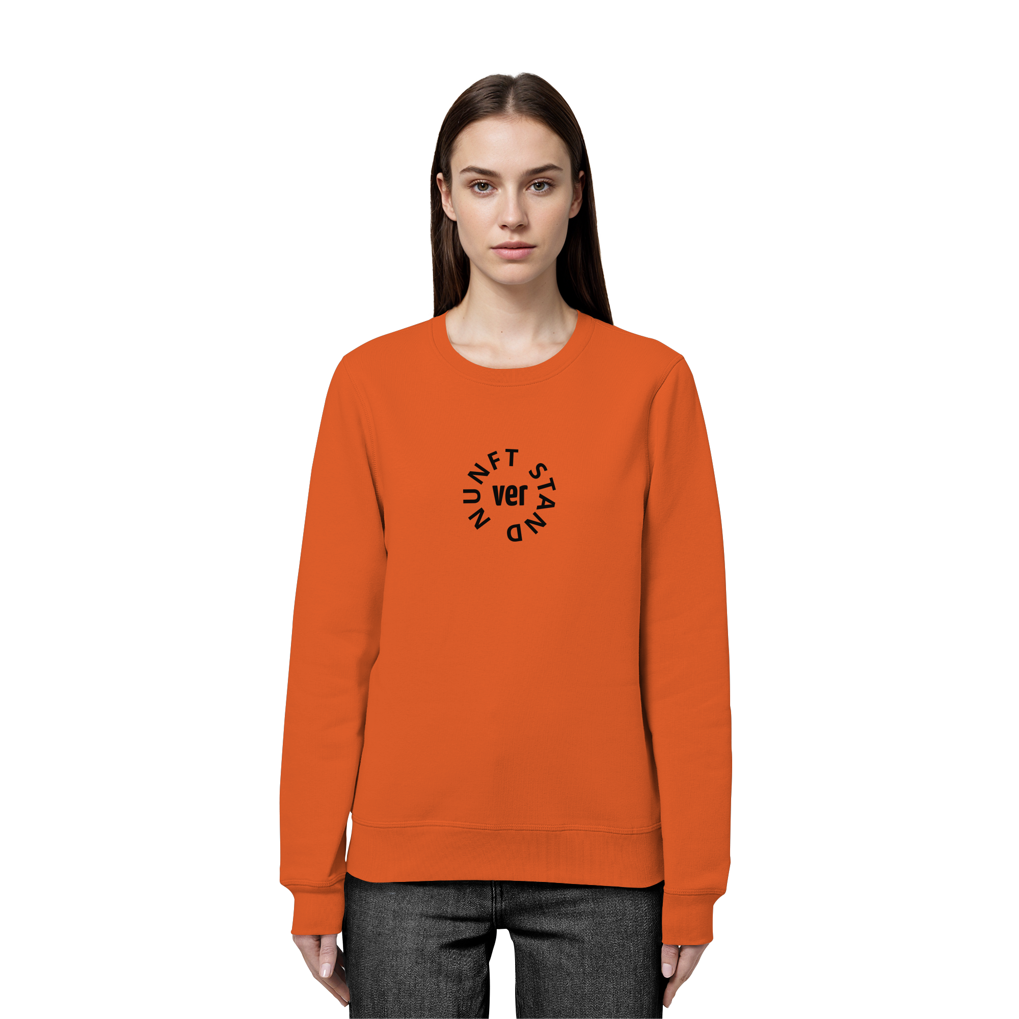 BLACK FRONT (K4) - Organic Basic Unisex Sweatshirt