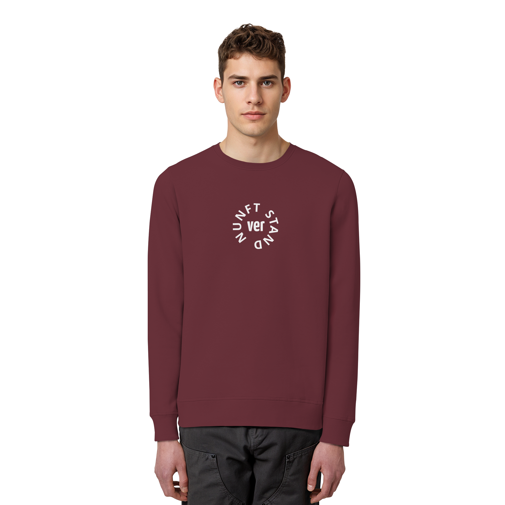 WHITE FRONT (K4) - Organic Basic Unisex Sweatshirt