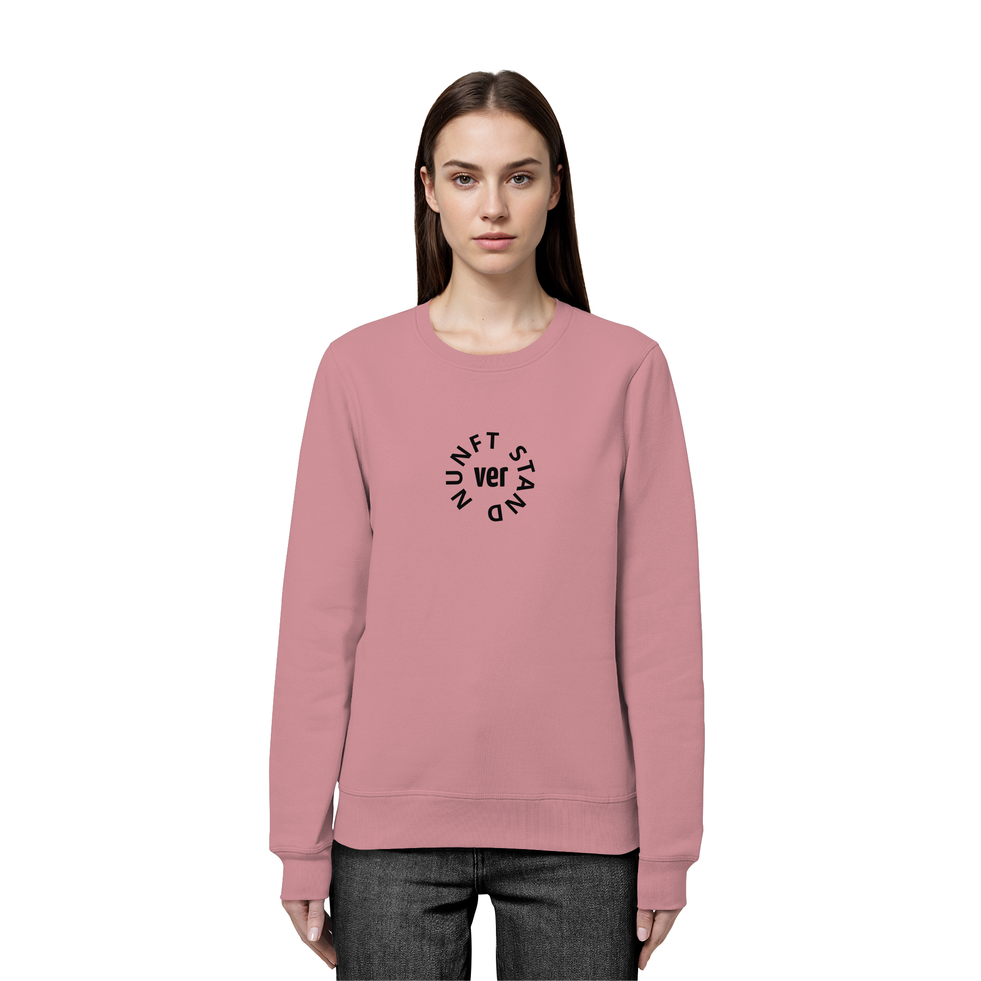 BLACK FRONT (K4) - Organic Basic Unisex Sweatshirt