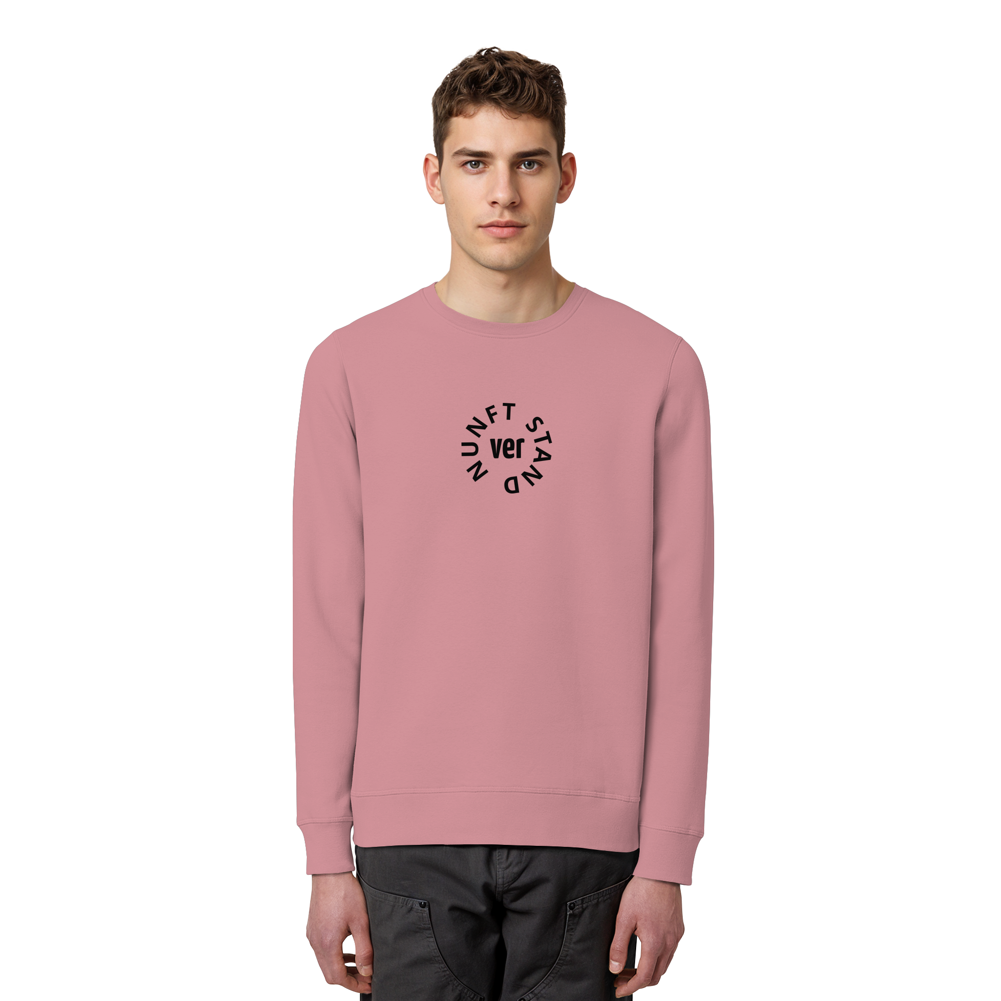 BLACK FRONT (K4) - Organic Basic Unisex Sweatshirt