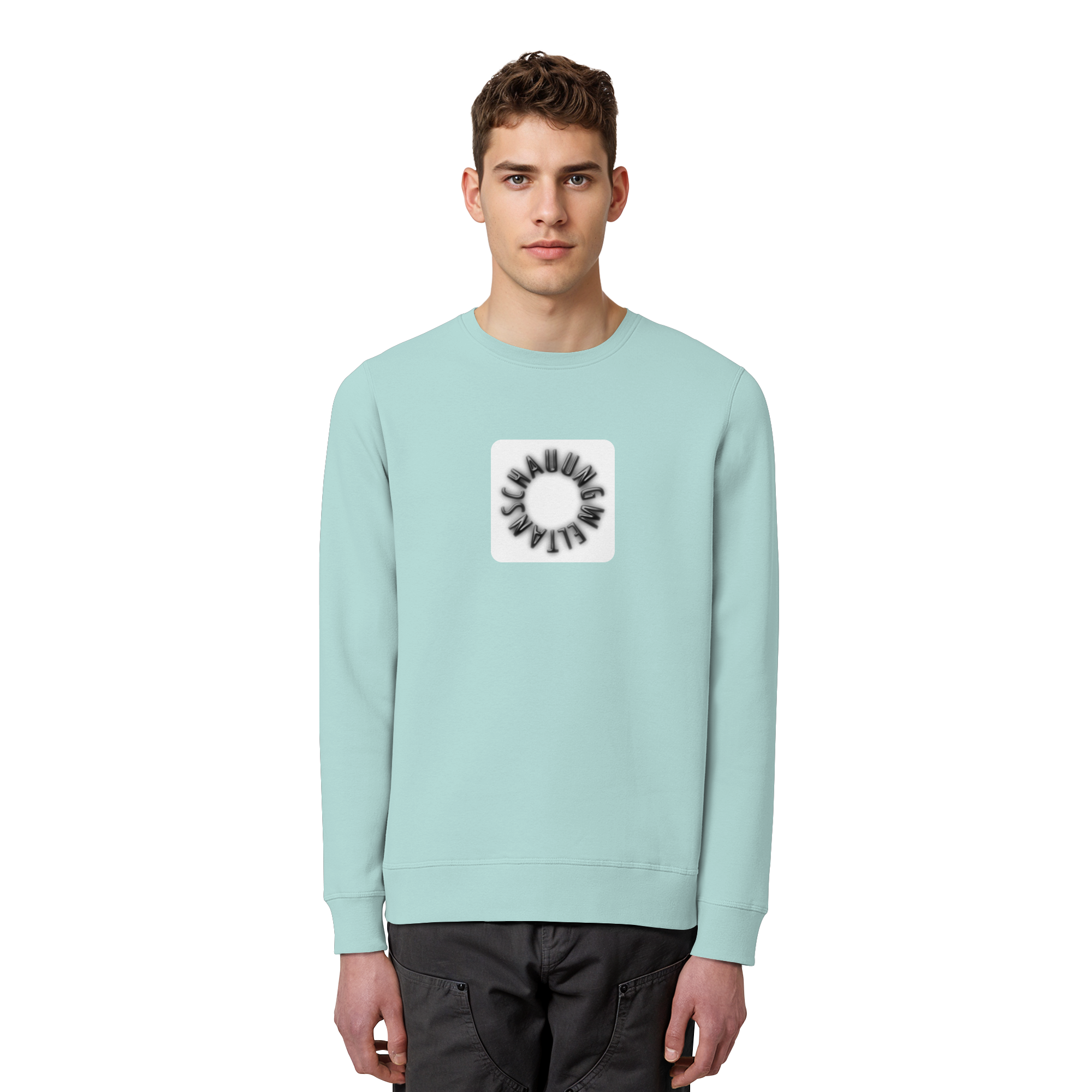 BLACK FRONT (K5) - Organic Basic Unisex Sweatshirt