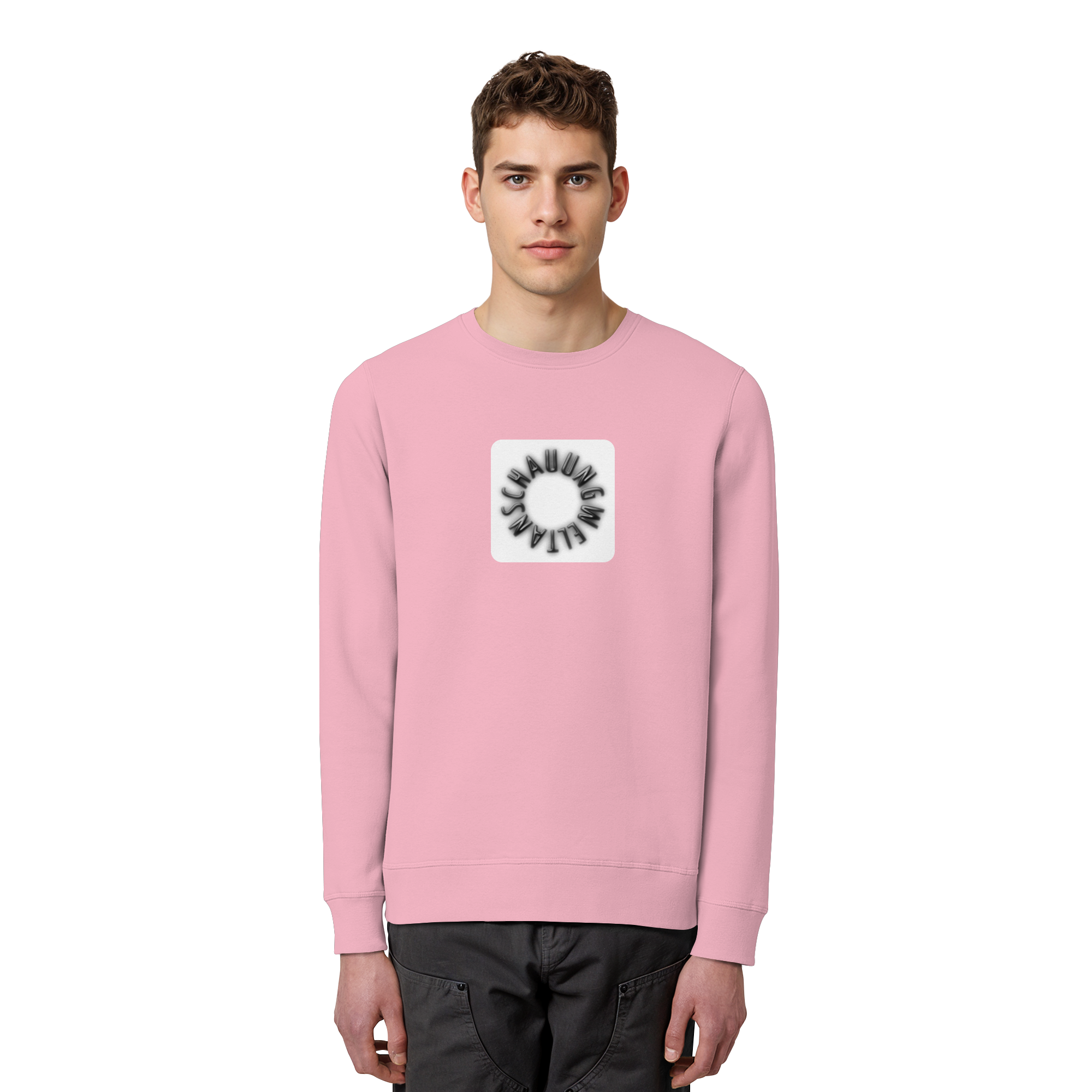 BLACK FRONT (K5) - Organic Basic Unisex Sweatshirt