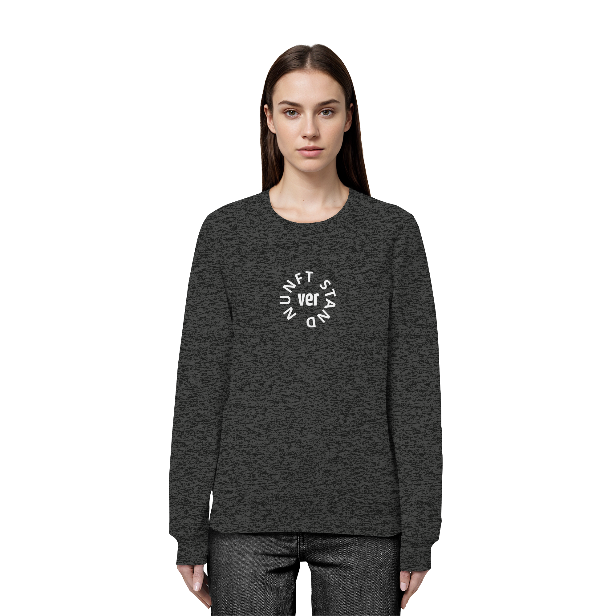 WHITE FRONT (K4) - Organic Basic Unisex Sweatshirt
