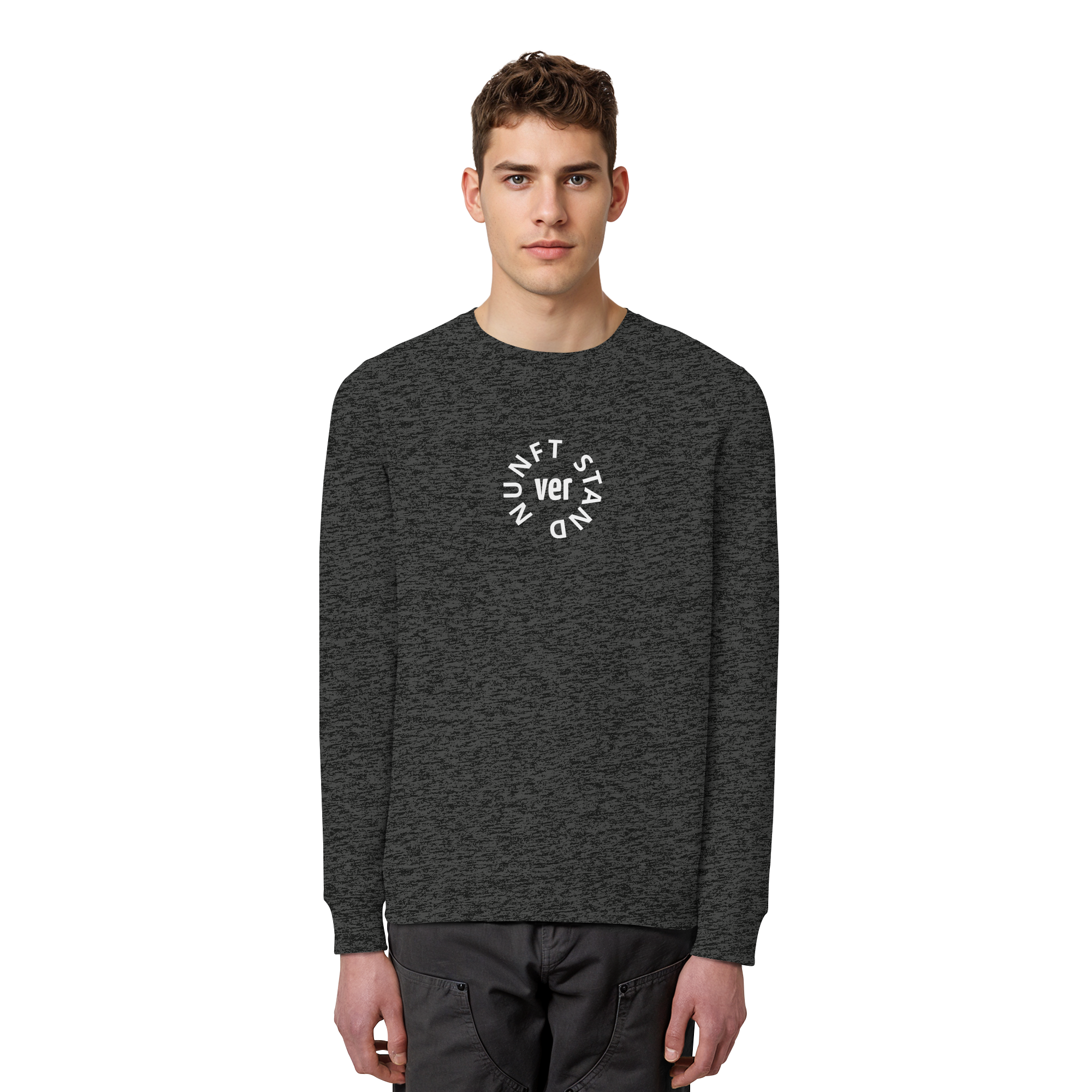 WHITE FRONT (K4) - Organic Basic Unisex Sweatshirt