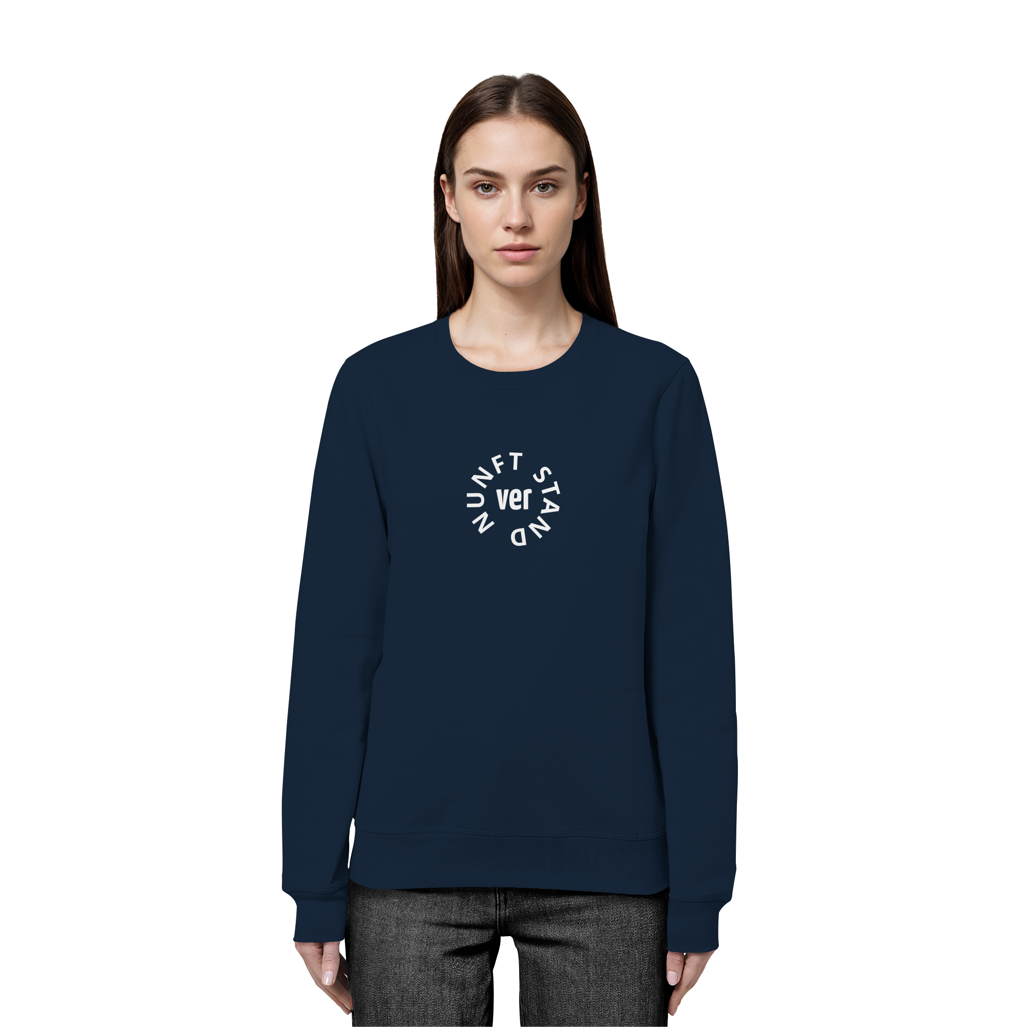 WHITE FRONT (K4) - Organic Basic Unisex Sweatshirt
