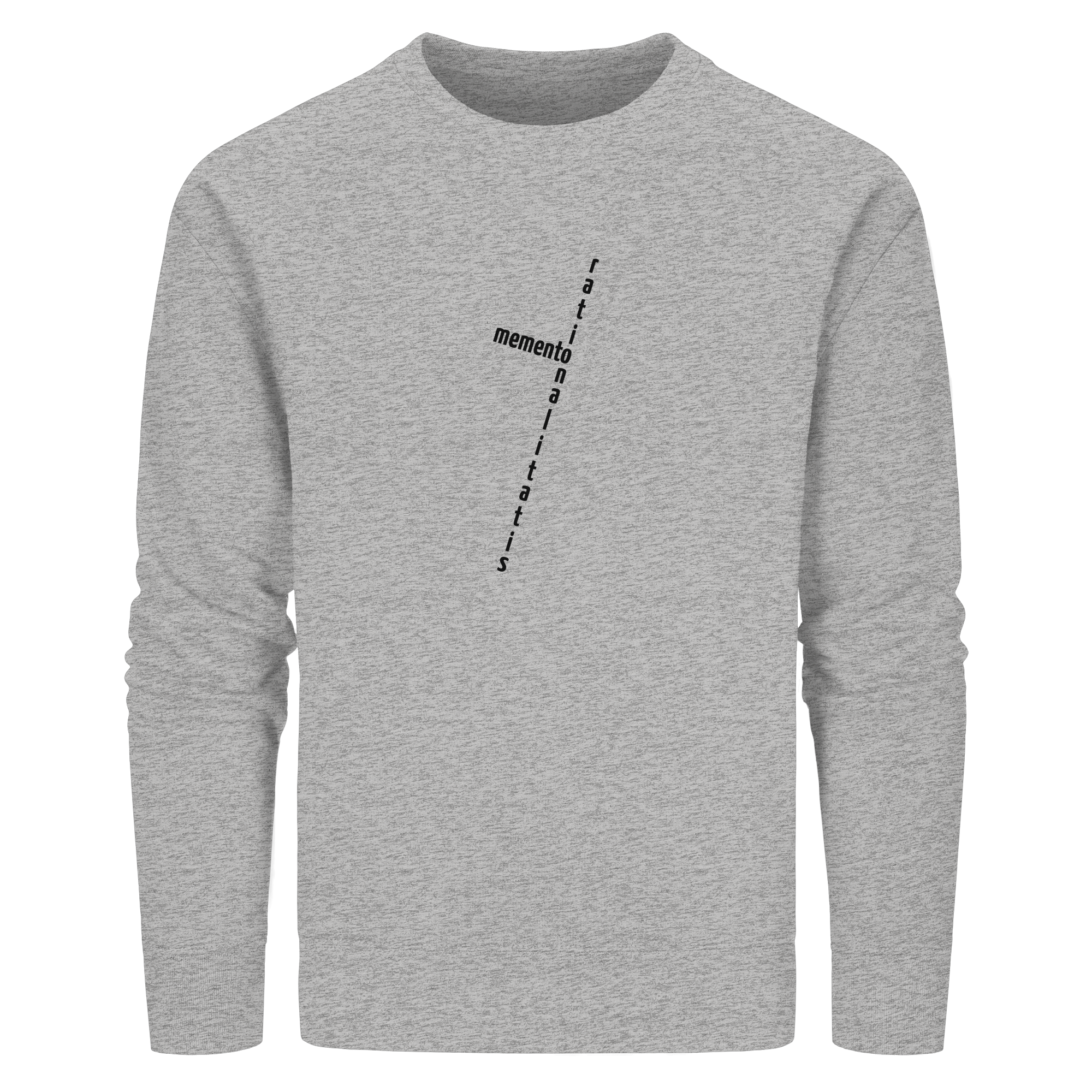 BLACK FRONT (K2) - Organic Basic Unisex Sweatshirt