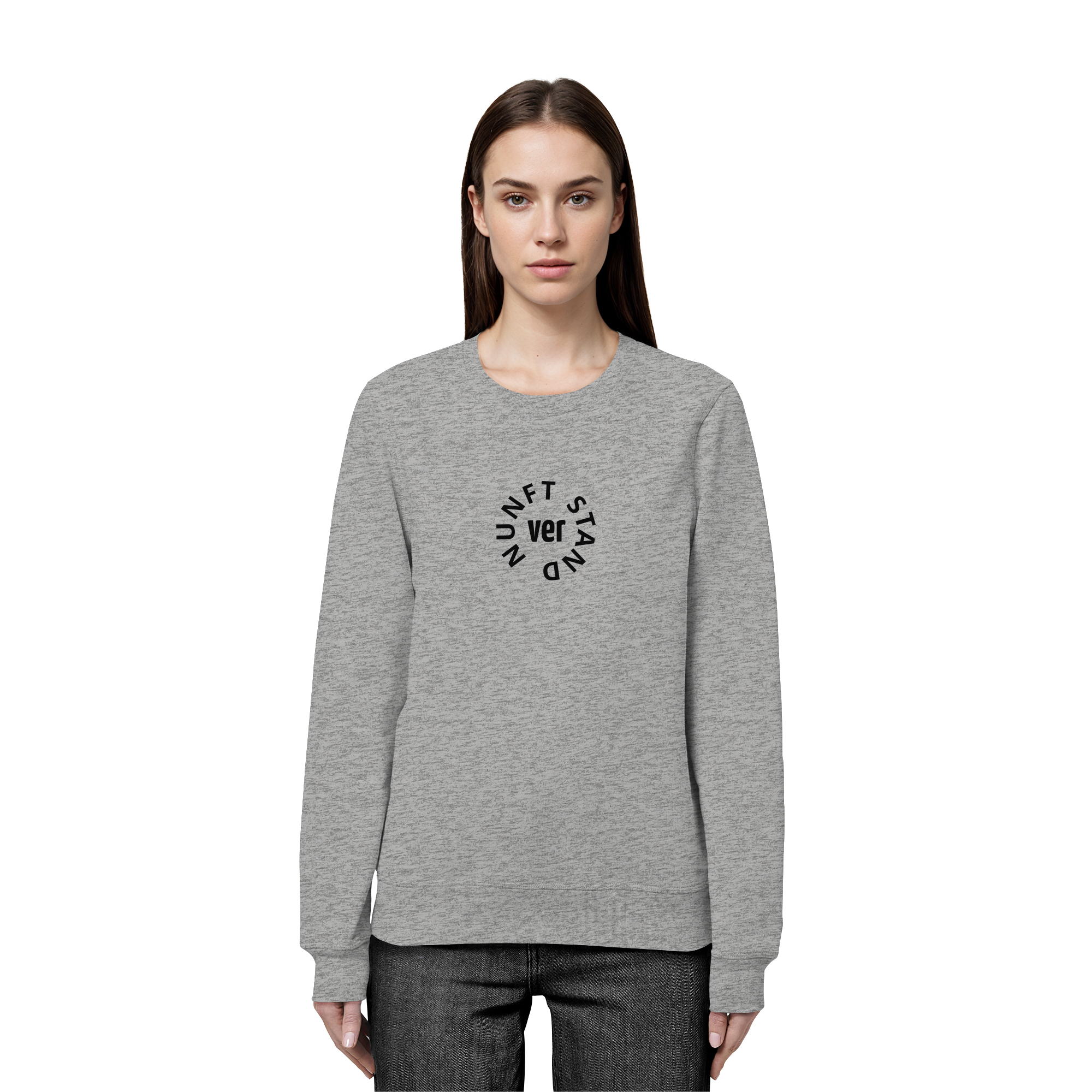 BLACK FRONT (K4) - Organic Basic Unisex Sweatshirt