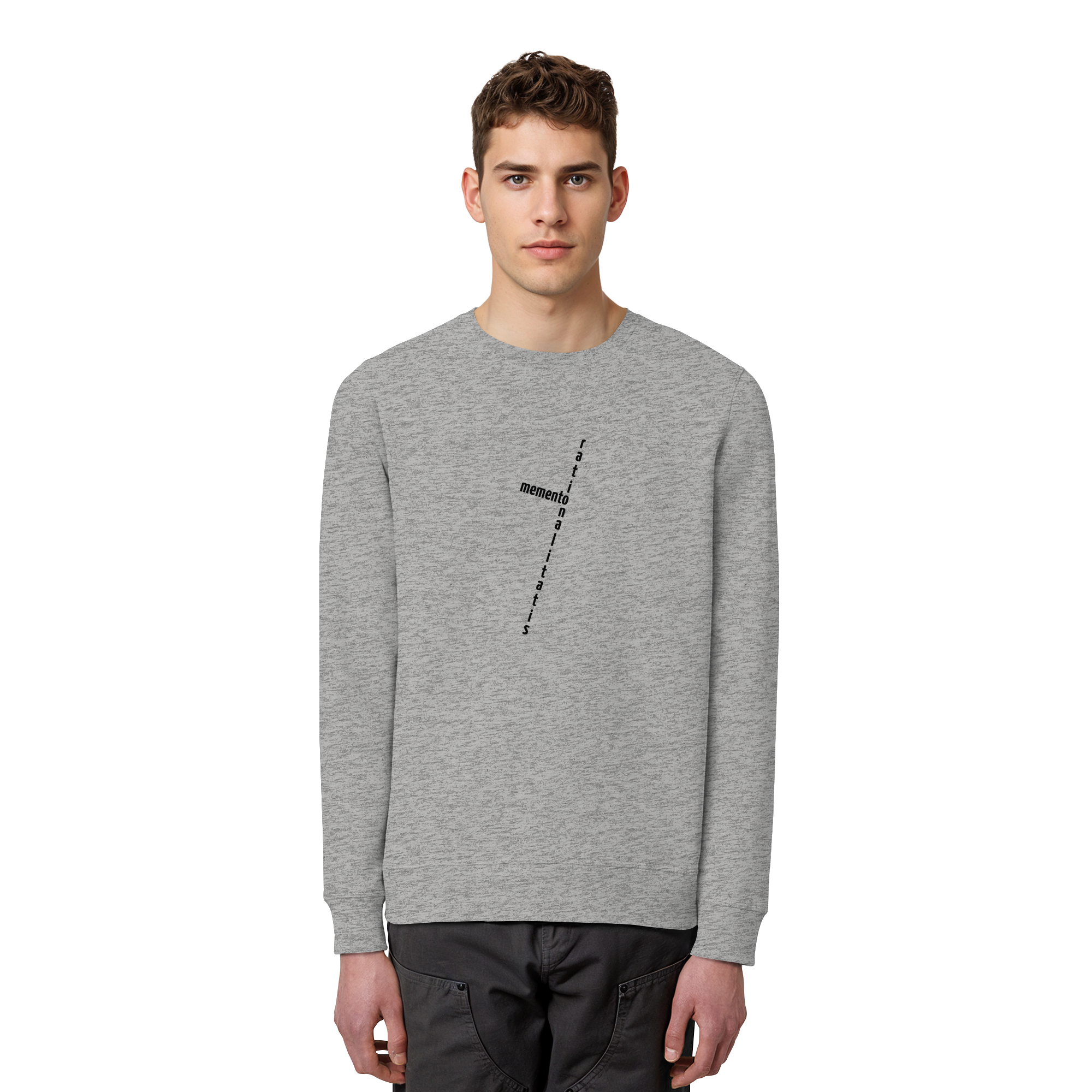 BLACK FRONT (K2) - Organic Basic Unisex Sweatshirt