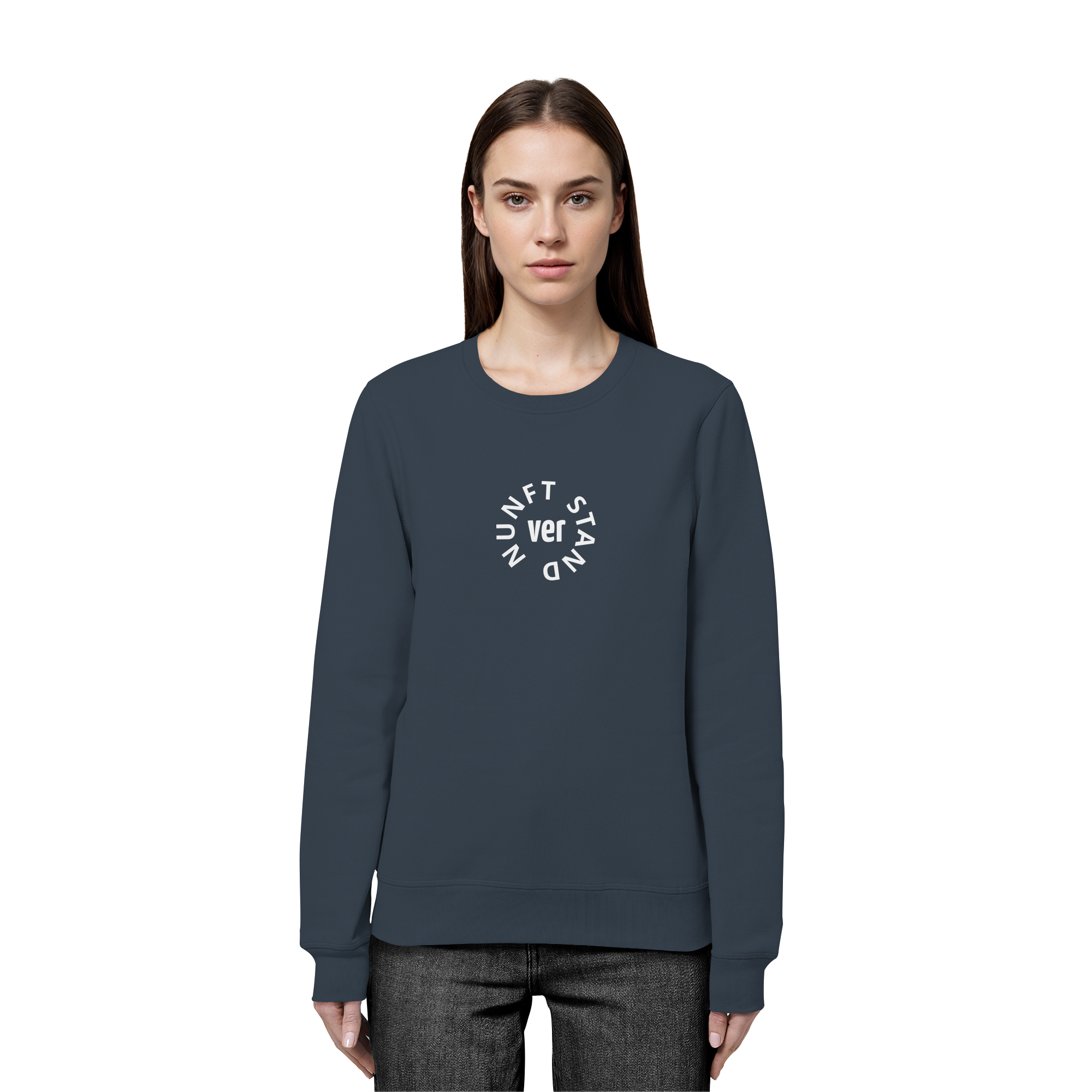 WHITE FRONT (K4) - Organic Basic Unisex Sweatshirt