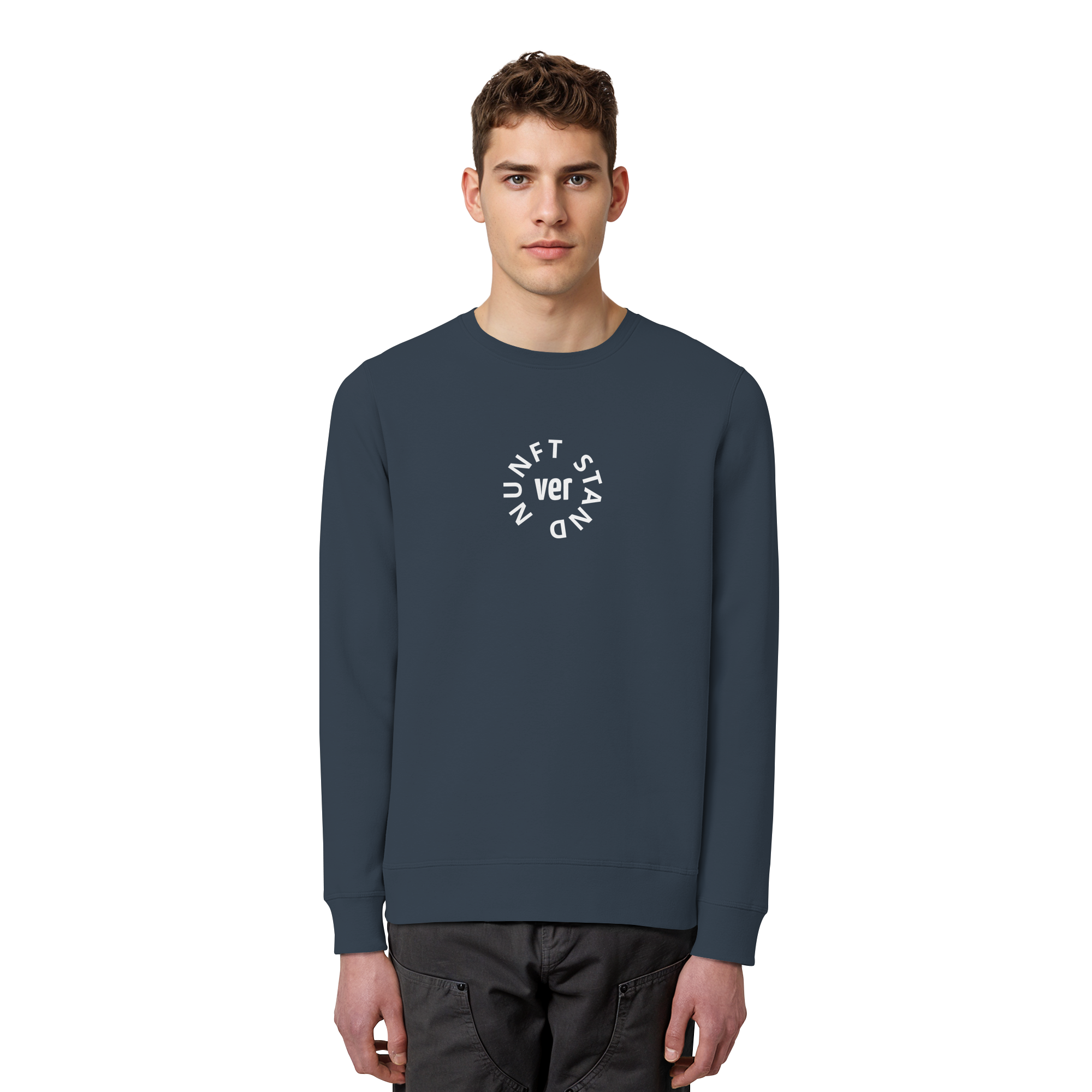 WHITE FRONT (K4) - Organic Basic Unisex Sweatshirt