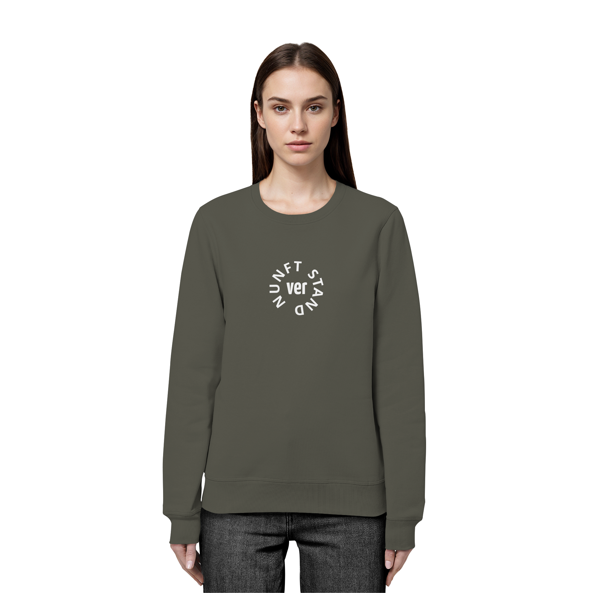 WHITE FRONT (K4) - Organic Basic Unisex Sweatshirt