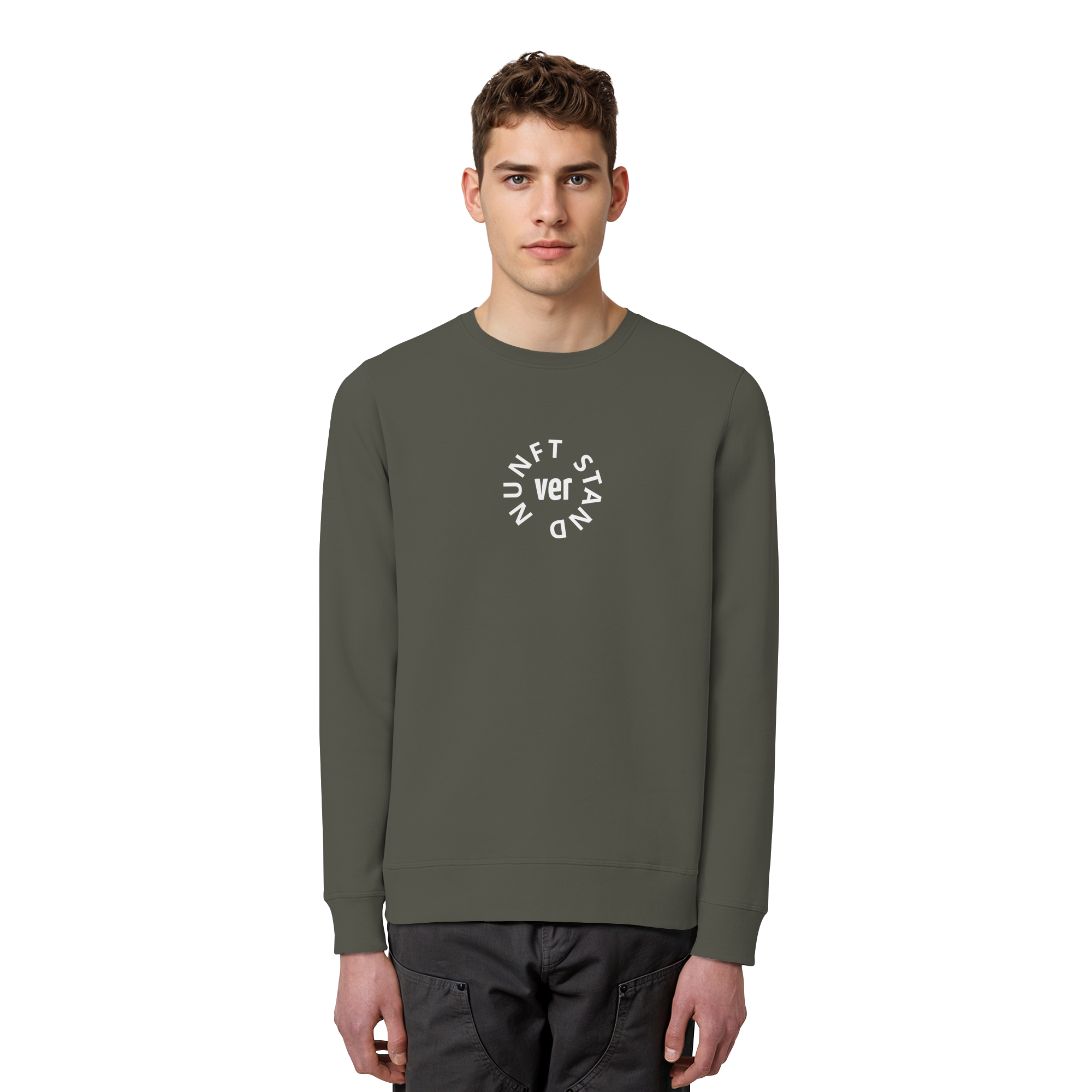 WHITE FRONT (K4) - Organic Basic Unisex Sweatshirt