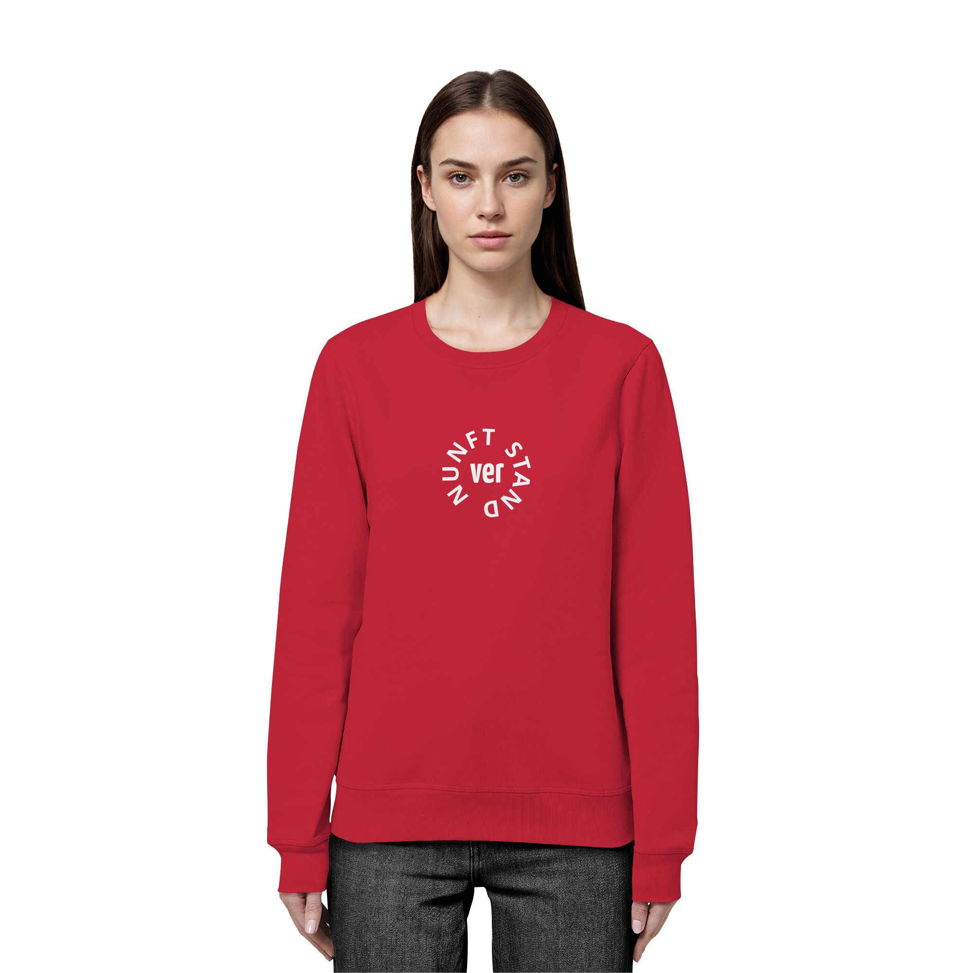 WHITE FRONT (K4) - Organic Basic Unisex Sweatshirt