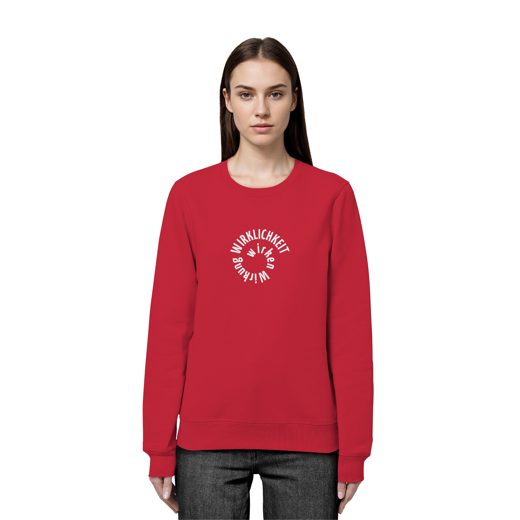 WHITE FRONT (K1) - Organic Basic Unisex Sweatshirt