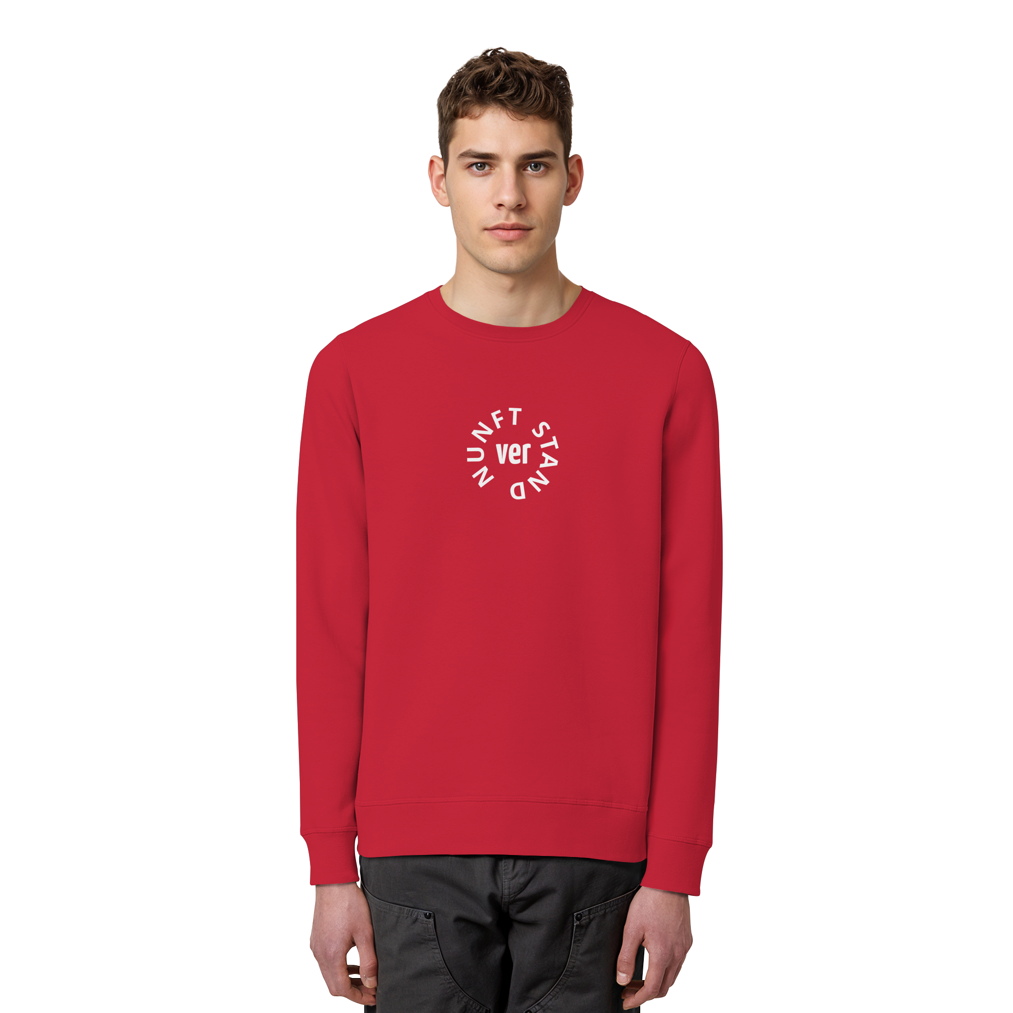 WHITE FRONT (K4) - Organic Basic Unisex Sweatshirt