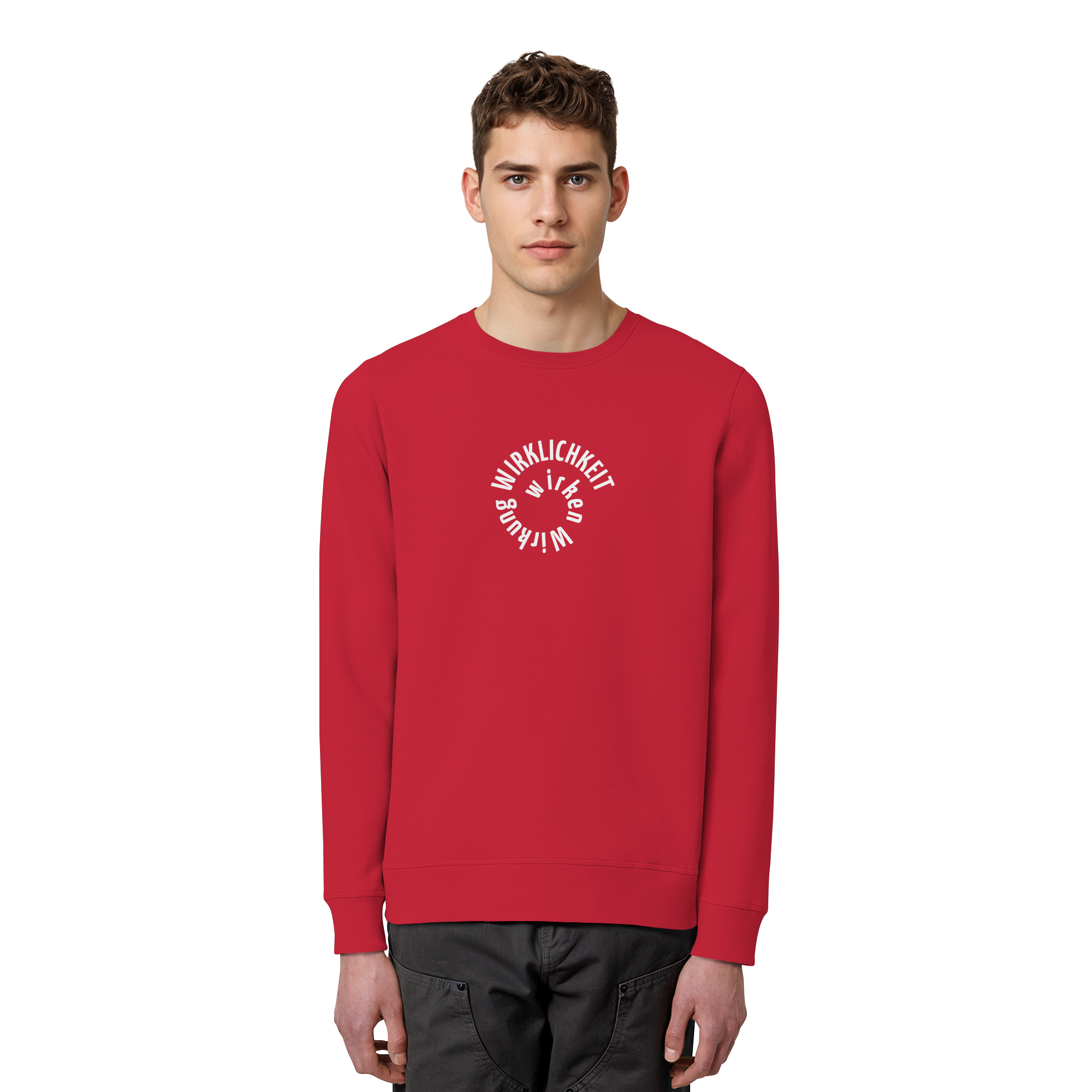 WHITE FRONT (K1) - Organic Basic Unisex Sweatshirt