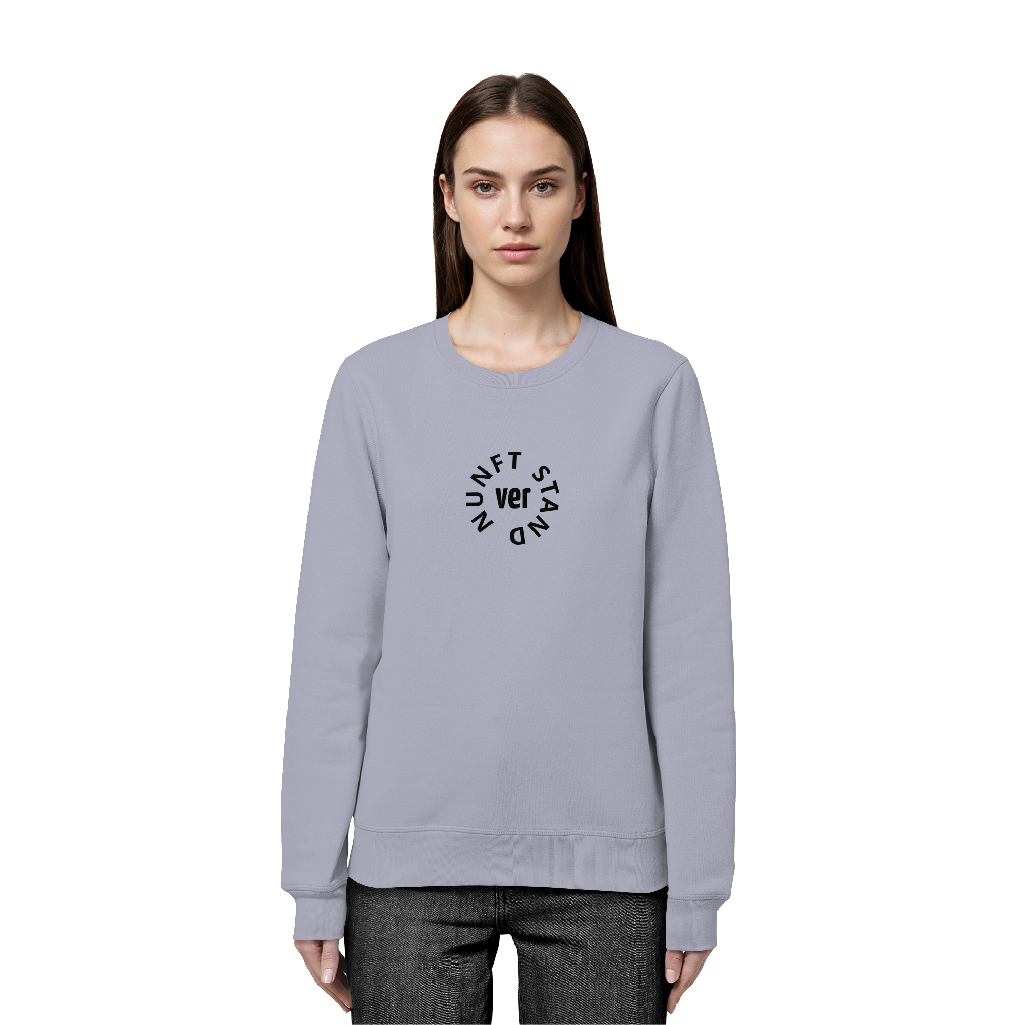 BLACK FRONT (K4) - Organic Basic Unisex Sweatshirt